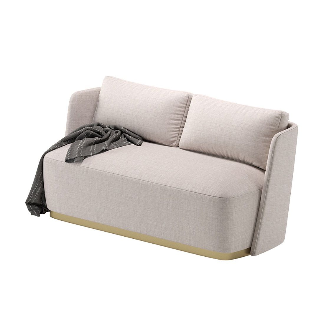 Диван LIME размер 180х75х82 бежевого цвета