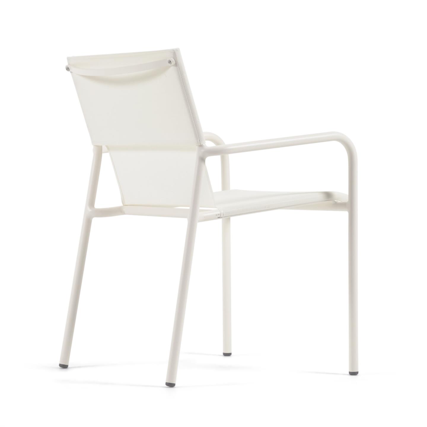 Zaltana Алюминиевый стул для улицы с матовой белой окраской