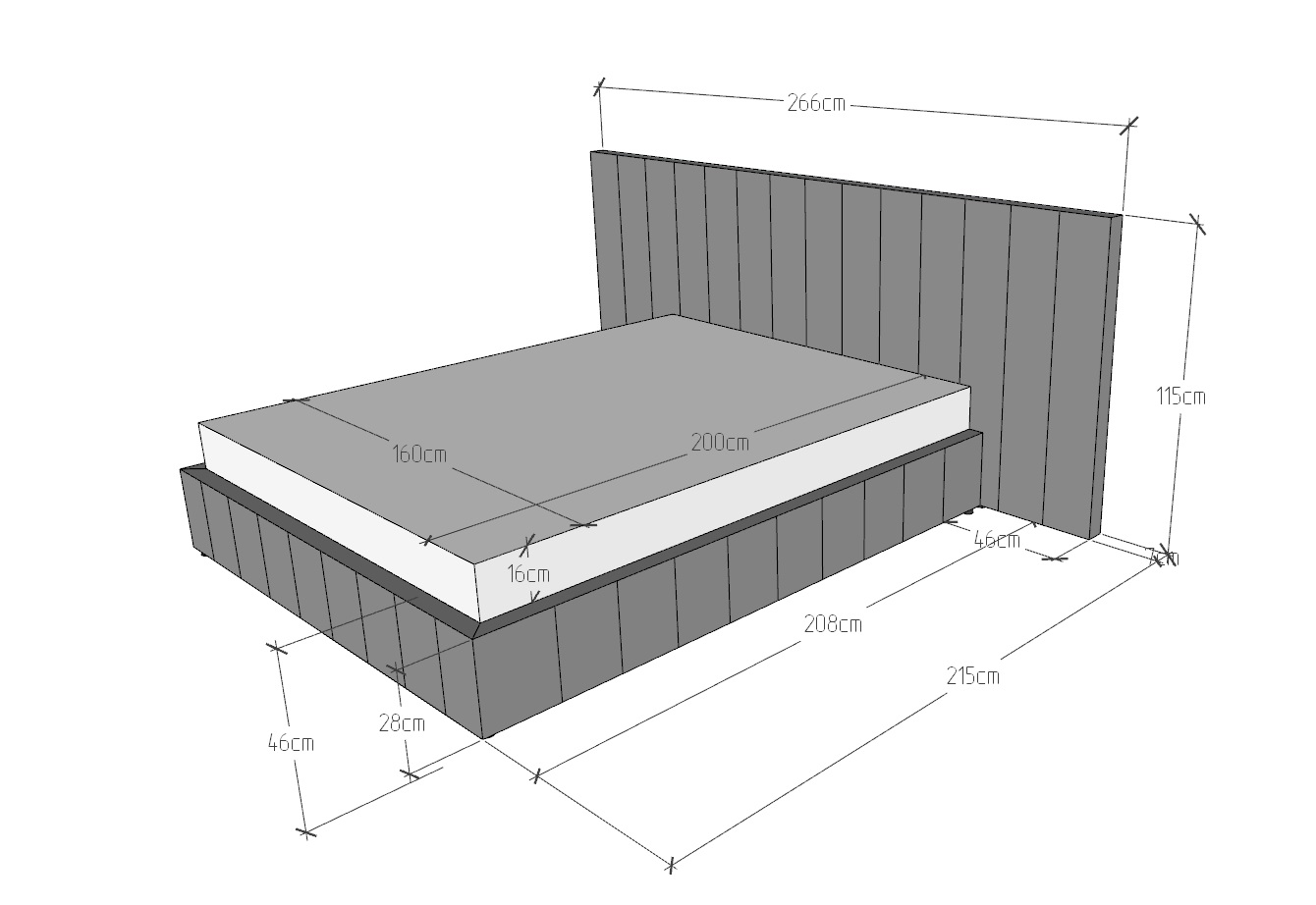 Кровать MOOD Bed m.180х200