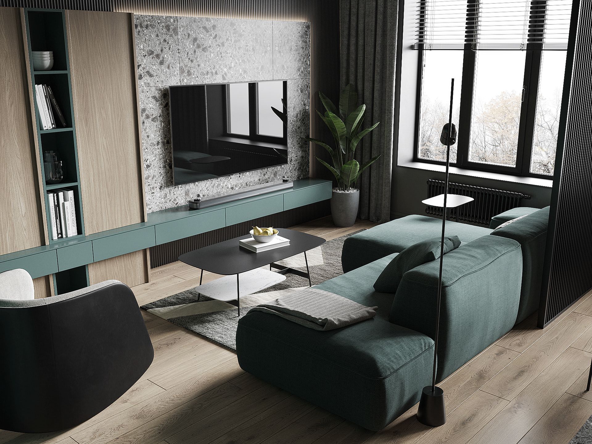 Диван DUO модули ADN зеленый