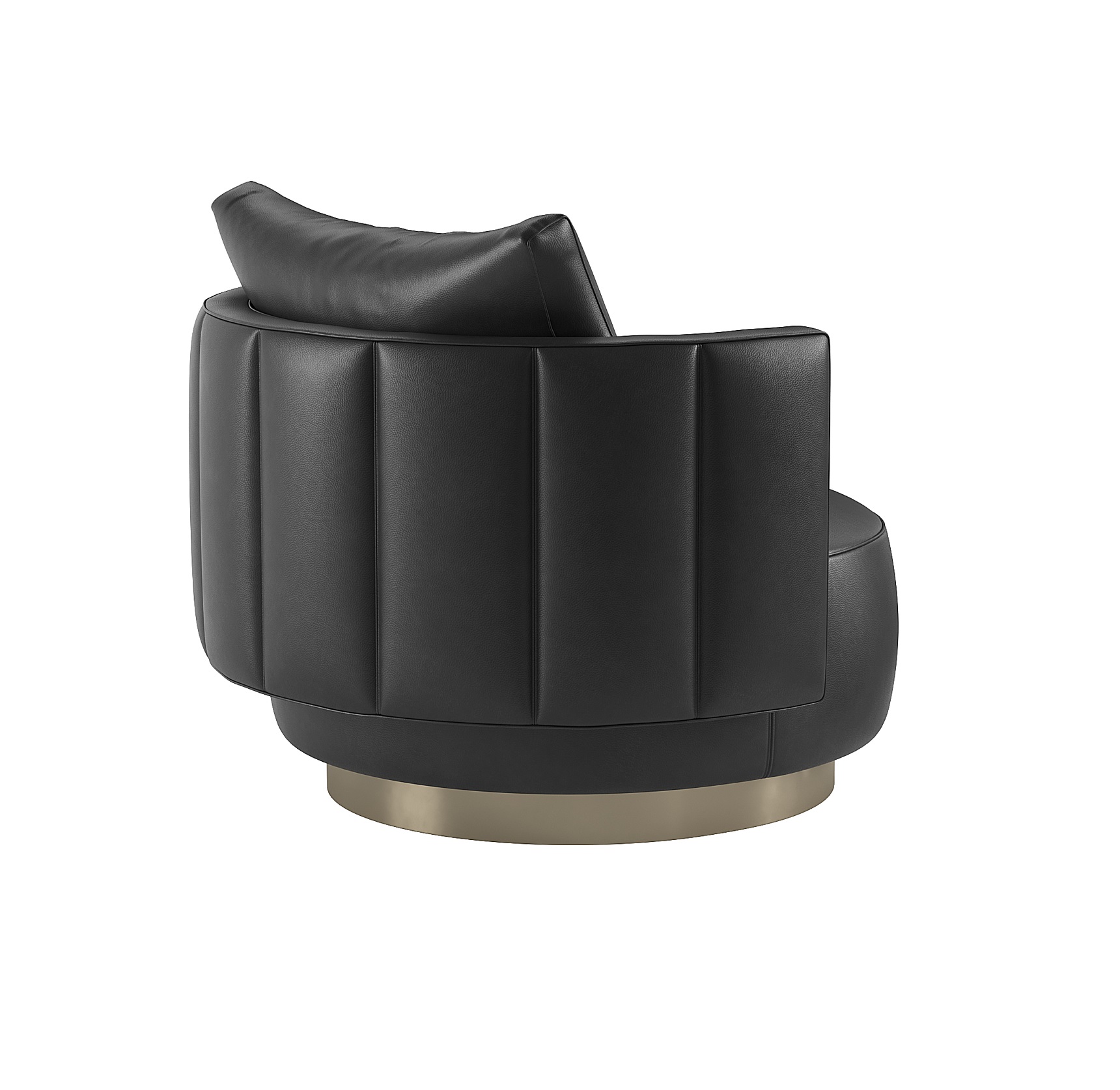 Кресло TORII размер 94х94х82 коричневая кожа