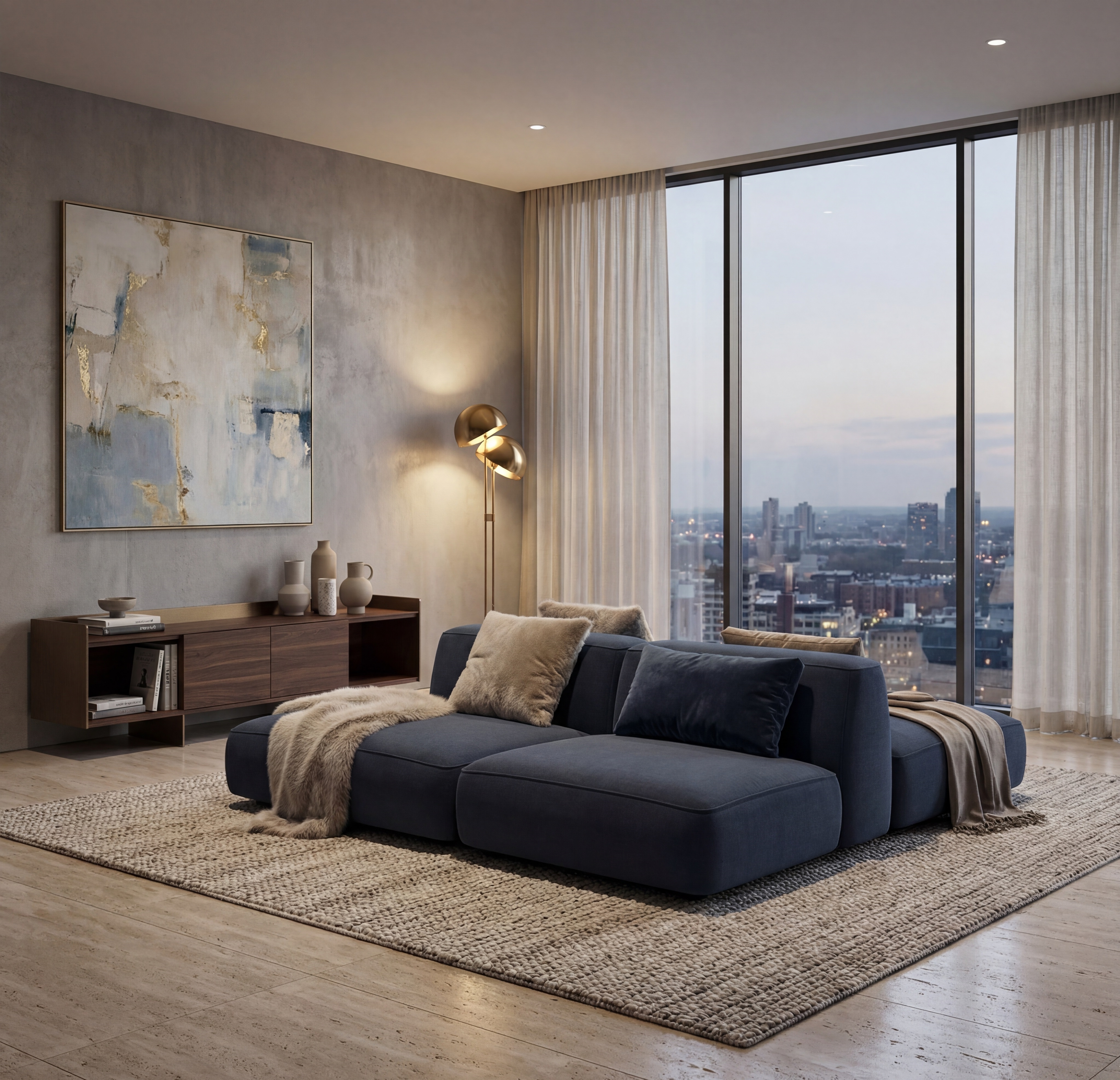 MEBELIONER Диван DUO модули ACNN размер 240х172х72