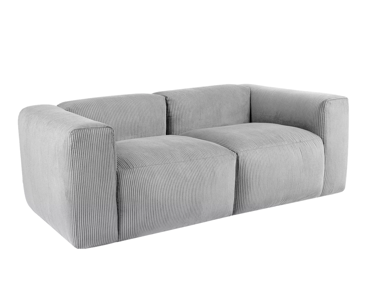 Диван ALBA размер 210х96х72 нераскладной серый