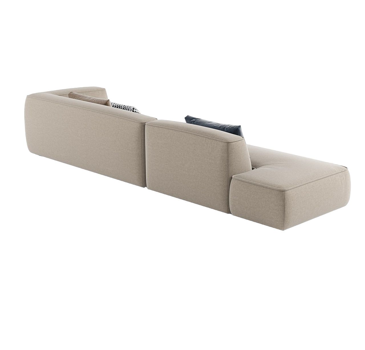 MEBELIONER Диван DUO модули LA размер 330х92х72