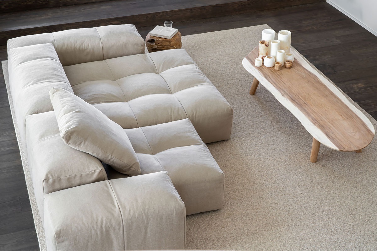 MEBELIONER Модульный диван SAGA CLOUD L1 размер 294х168х68