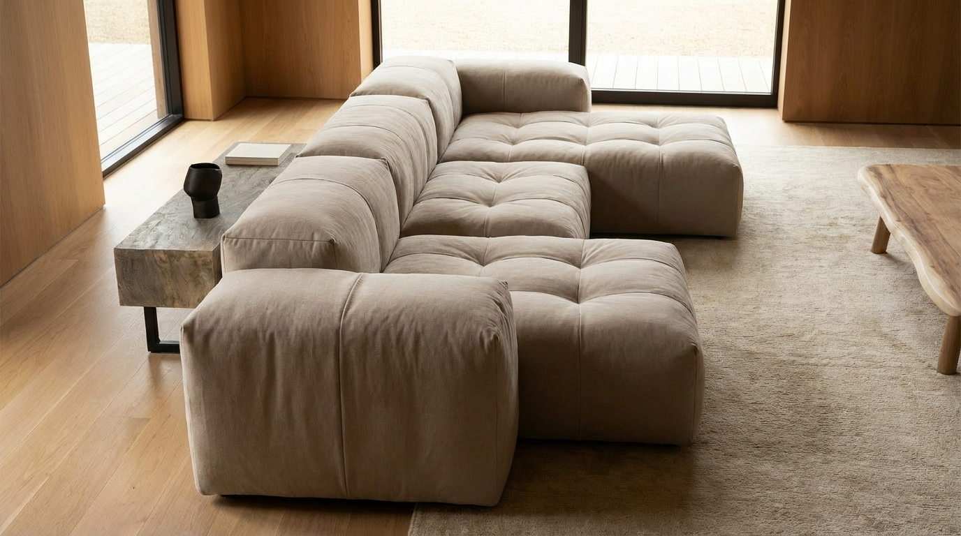 MEBELIONER Модульный диван SAGA CLOUD R9 размер 462х168х68