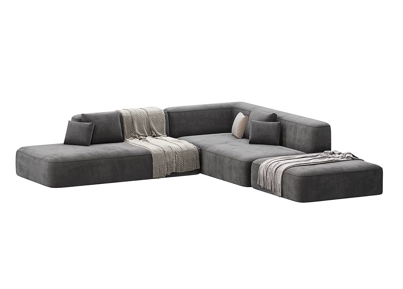 MEBELIONER Диван DUO модули AFN.90 размер 272х242х72