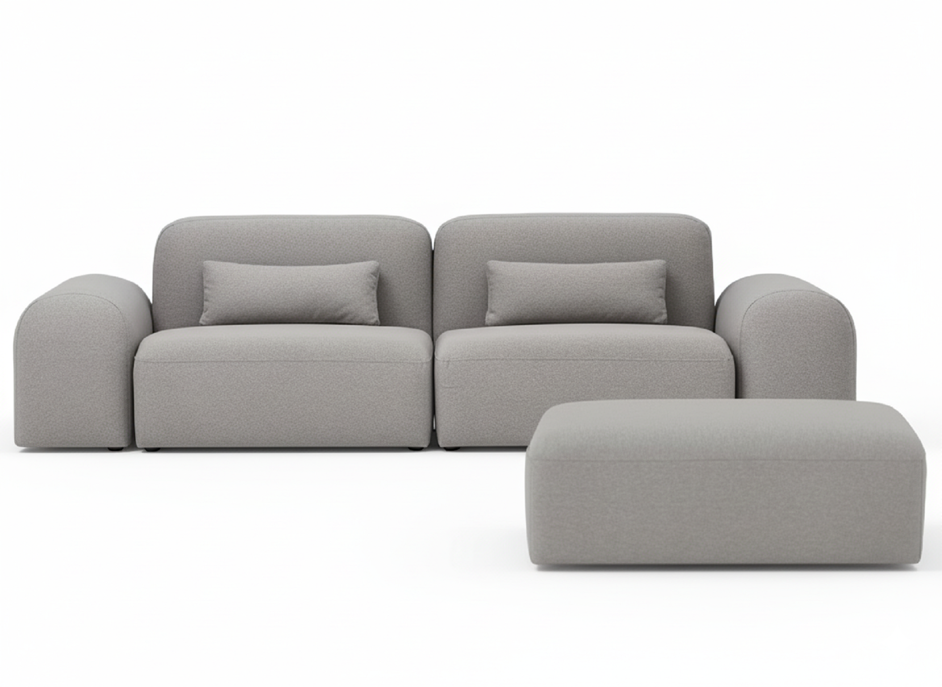 Диван SPACE с пуфом размер 270х95х82 темно-бежевого цвета