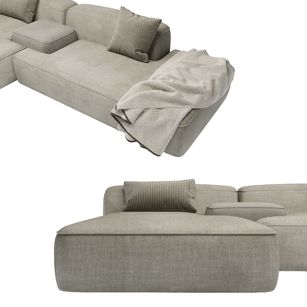 MEBELIONER Диван DUO модули DBQ размер 270х152х72