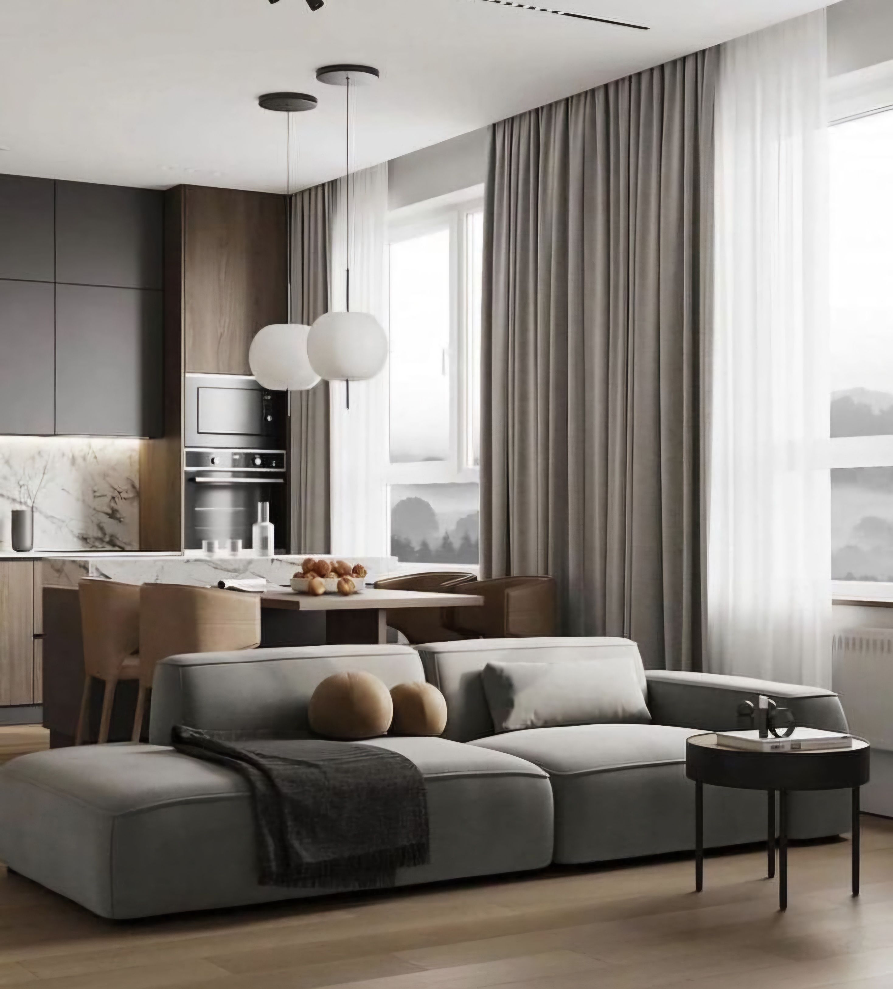 MEBELIONER Диван DUO модули ACG размер 265х90х72