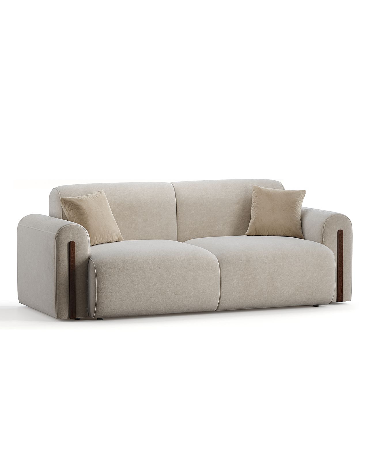 MEBELIONER Диван ETRA размер 222х96х78 нераскладной