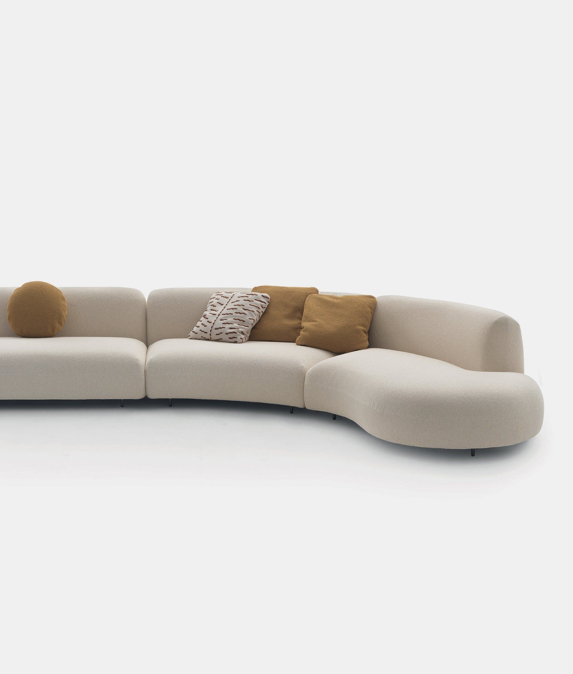 Диван MONE 365-S02 размер 365х184х76 бежевого цвета