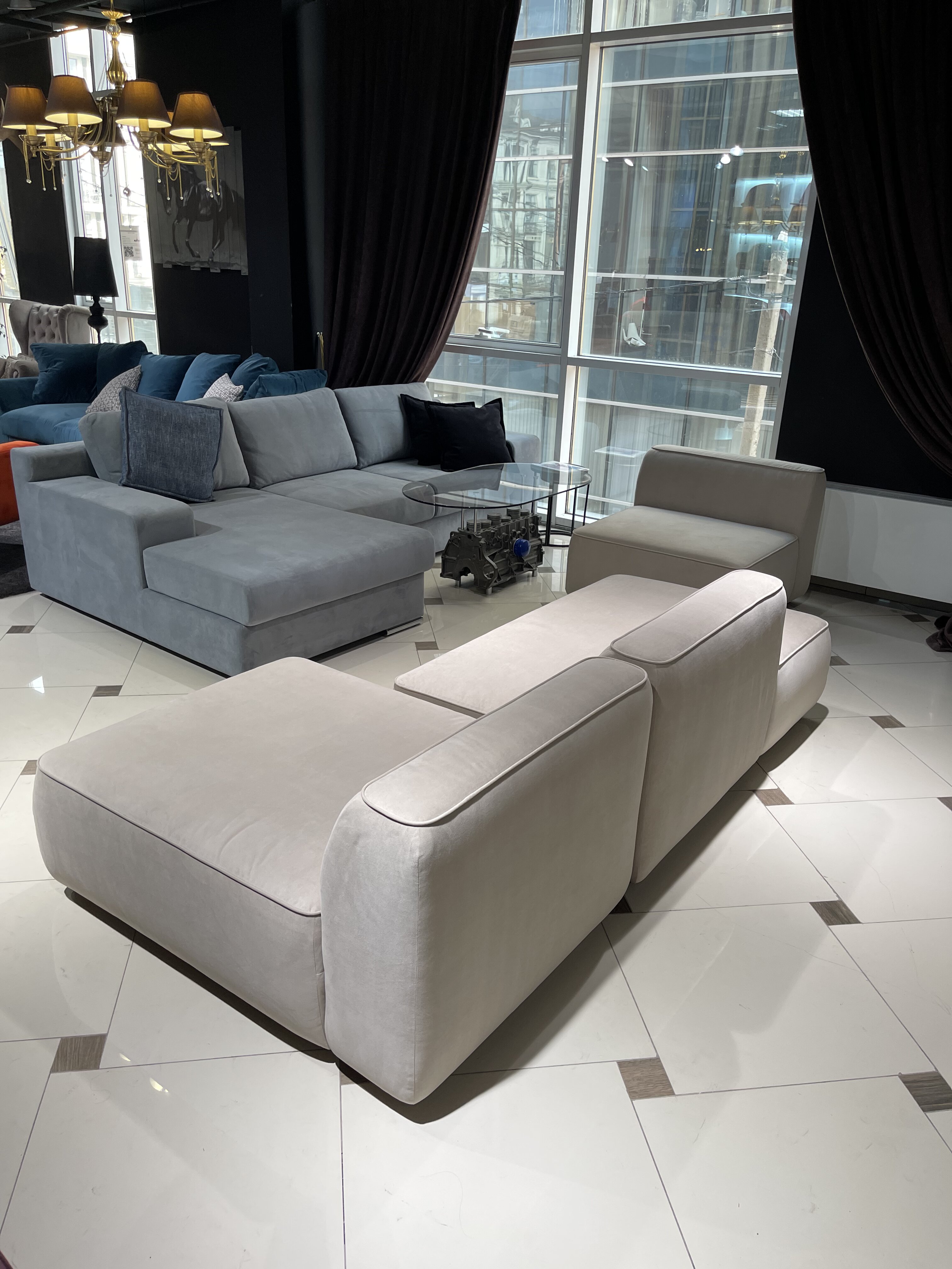 MEBELIONER Диван DUO модули AD размер 240х150х72