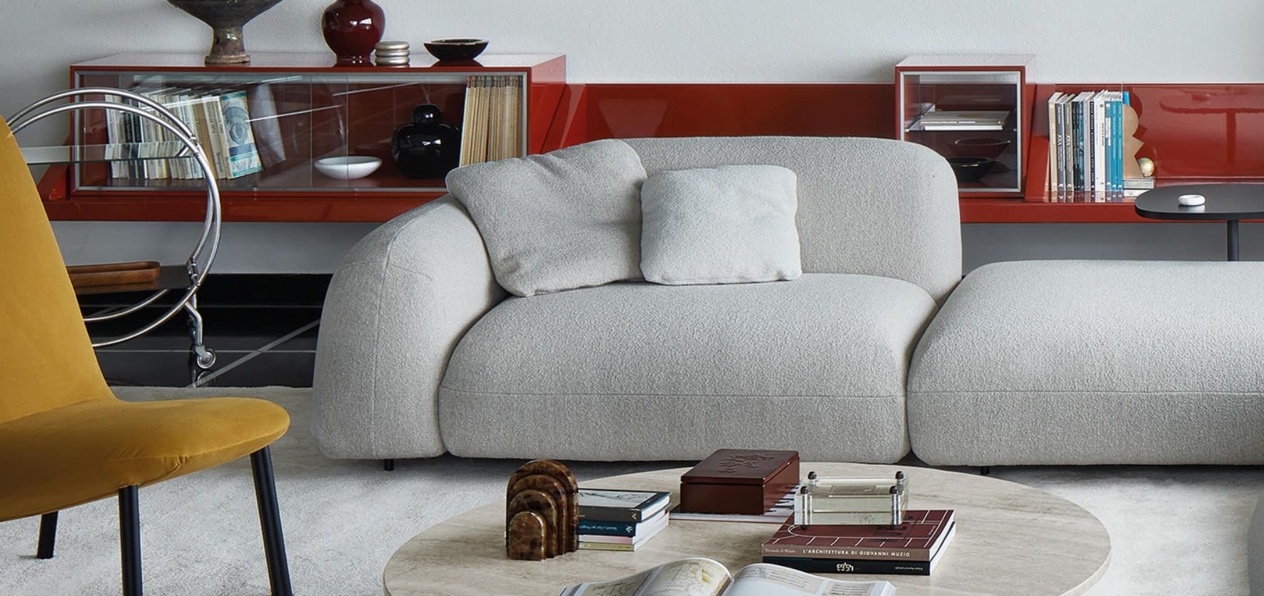 MEBELIONER Диван TONIN размер 328х330х73, дизайн Италия