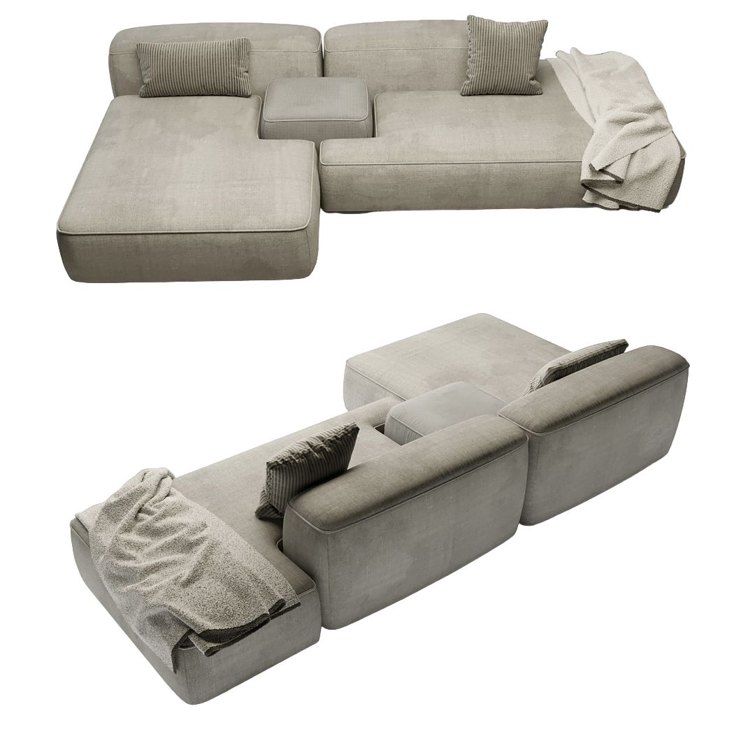 MEBELIONER Диван DUO модули DBQ размер 270х152х72