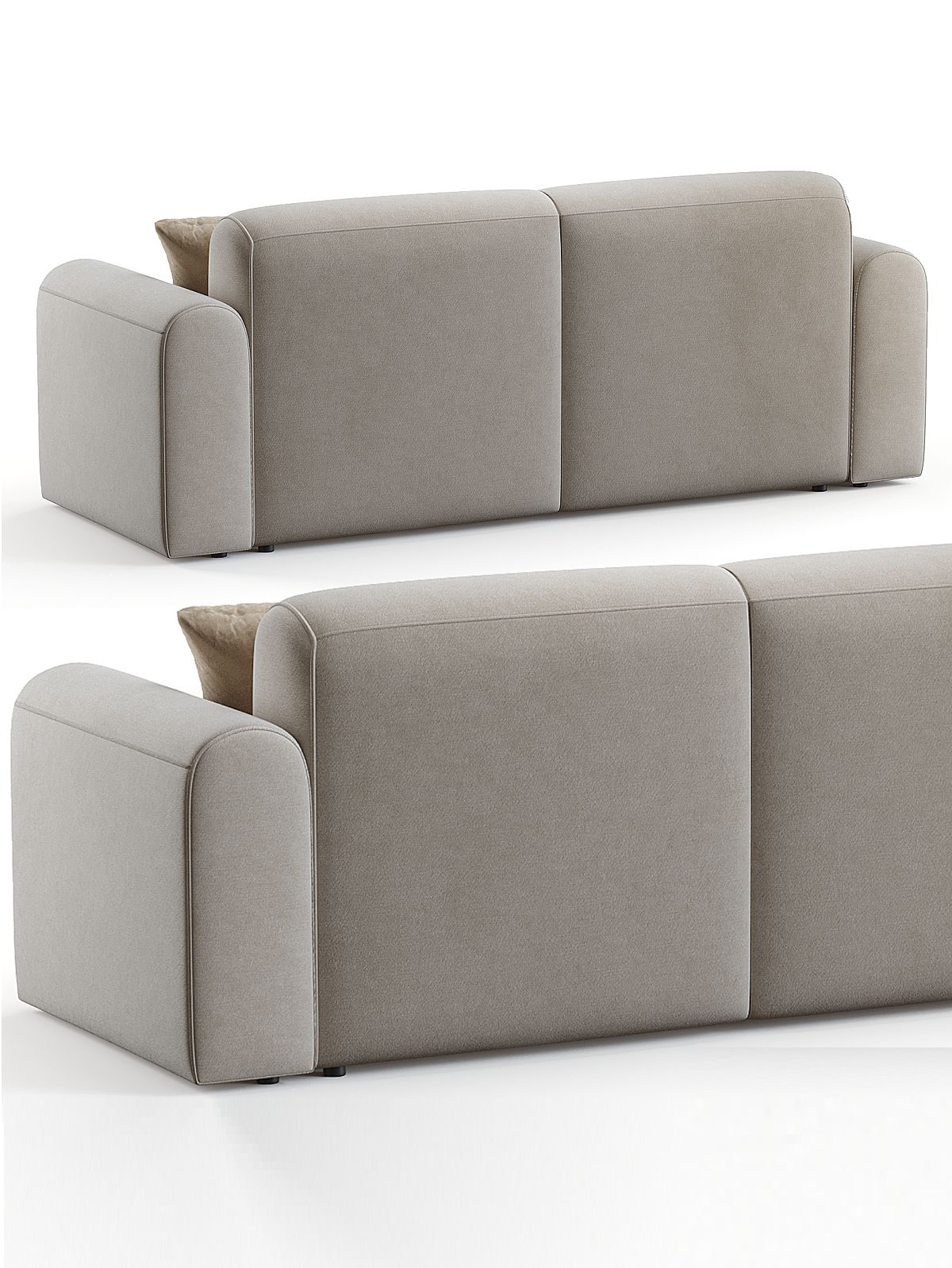 MEBELIONER Диван ETRA размер 222х96х78 нераскладной