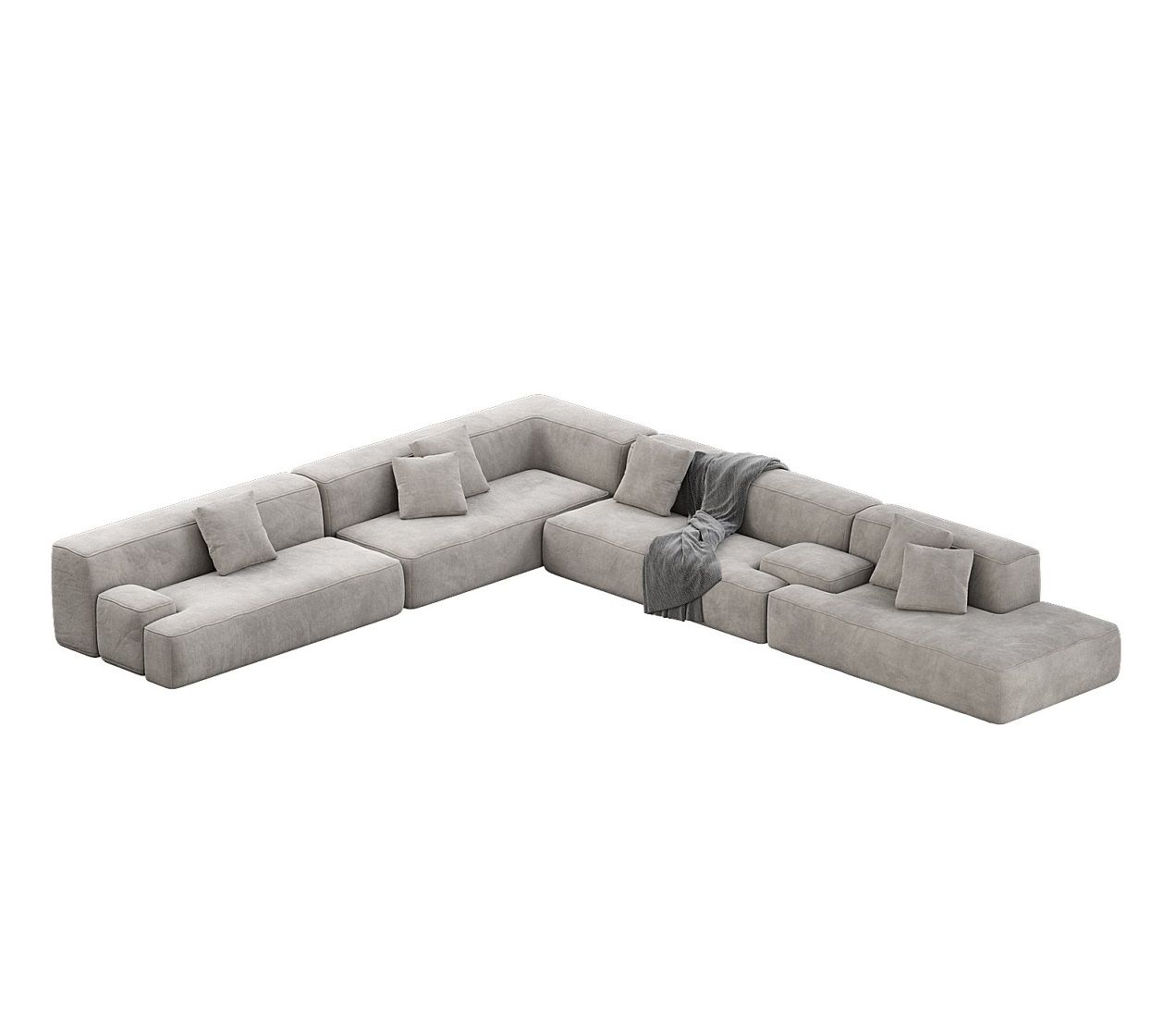 MEBELIONER Диван DUO модули QELEQB размер 320х370х72