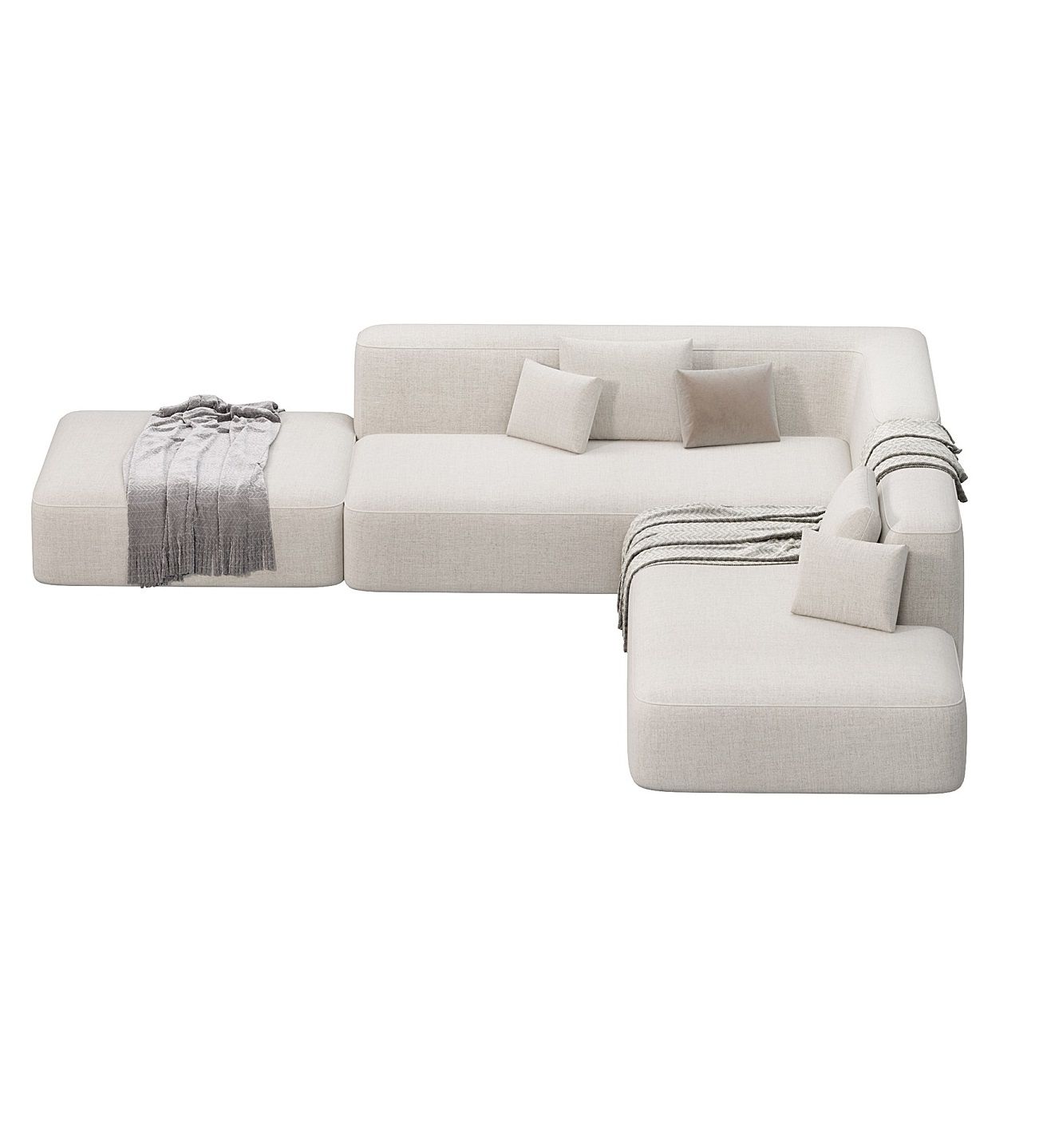 MEBELIONER Диван DUO модули NLB.90 размер 272х242х72