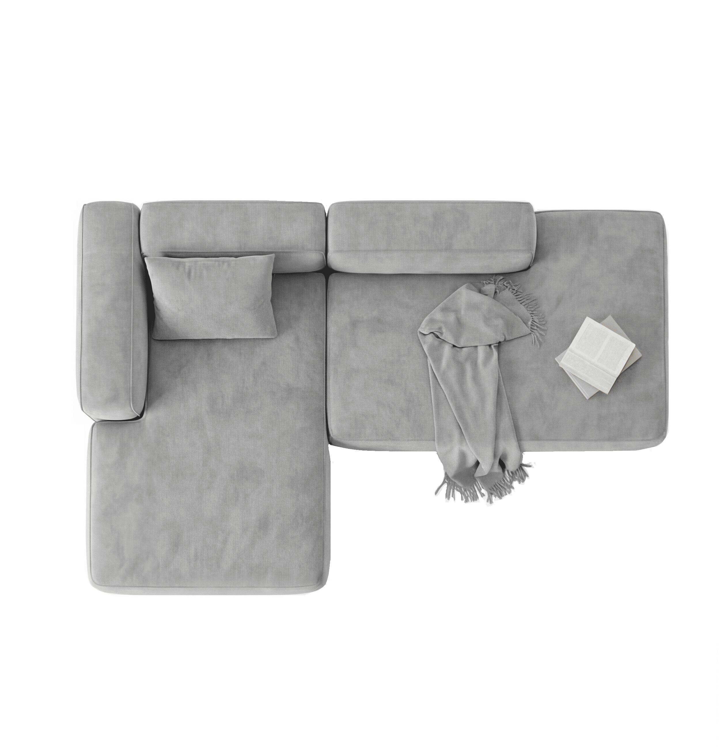 MEBELIONER Диван ONE модули R 230 размер 230х140х76