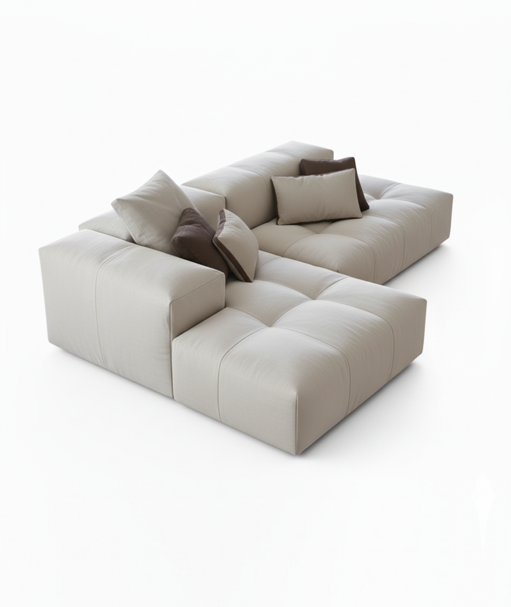 MEBELIONER Модульный диван SAGA CLOUD R7 размер 266х156х68