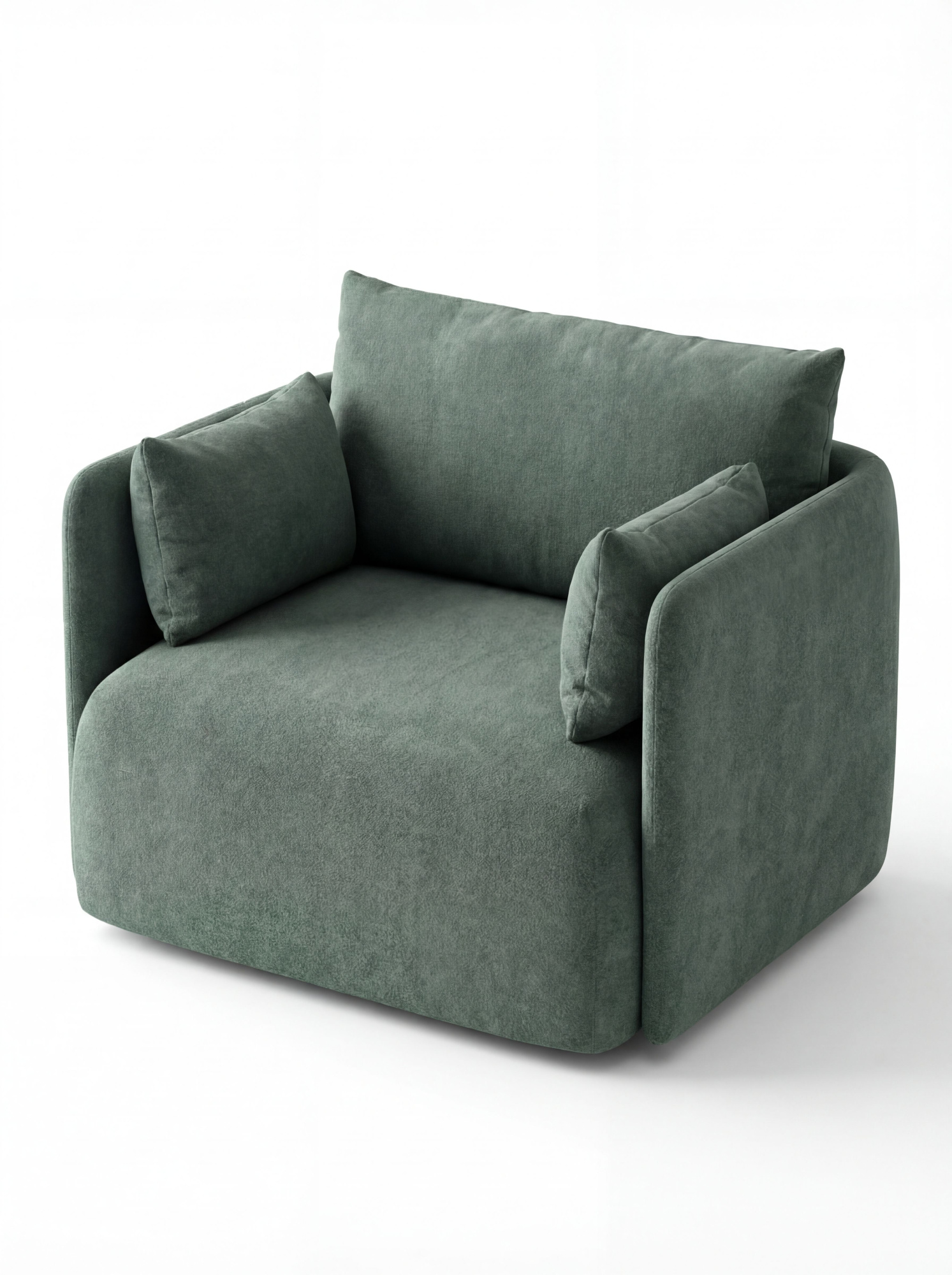 MEBELIONER Кресло BONI, размер 70х68х78 зеленого цвета