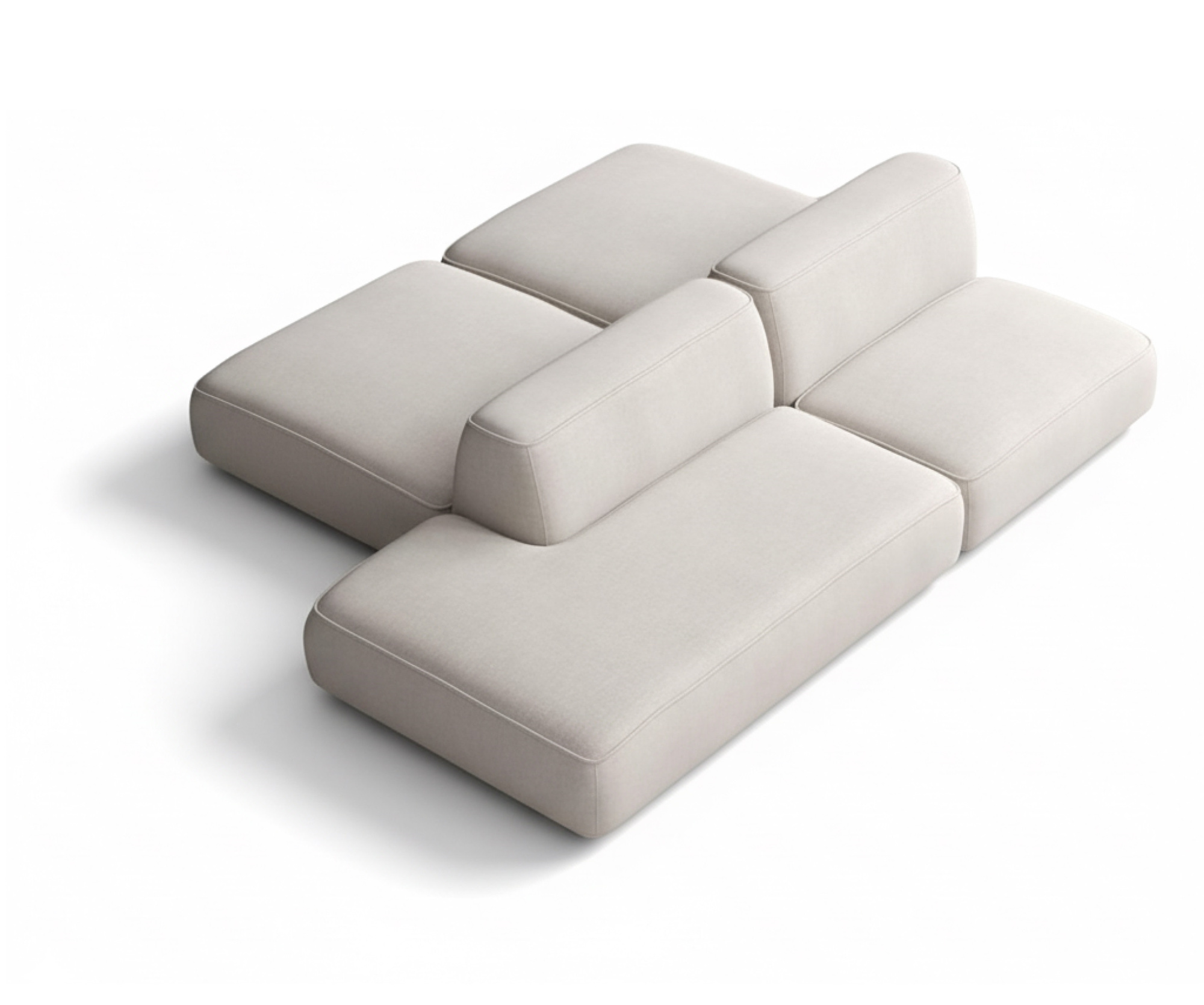 MEBELIONER Диван DUO модули ACNN размер 240х172х72