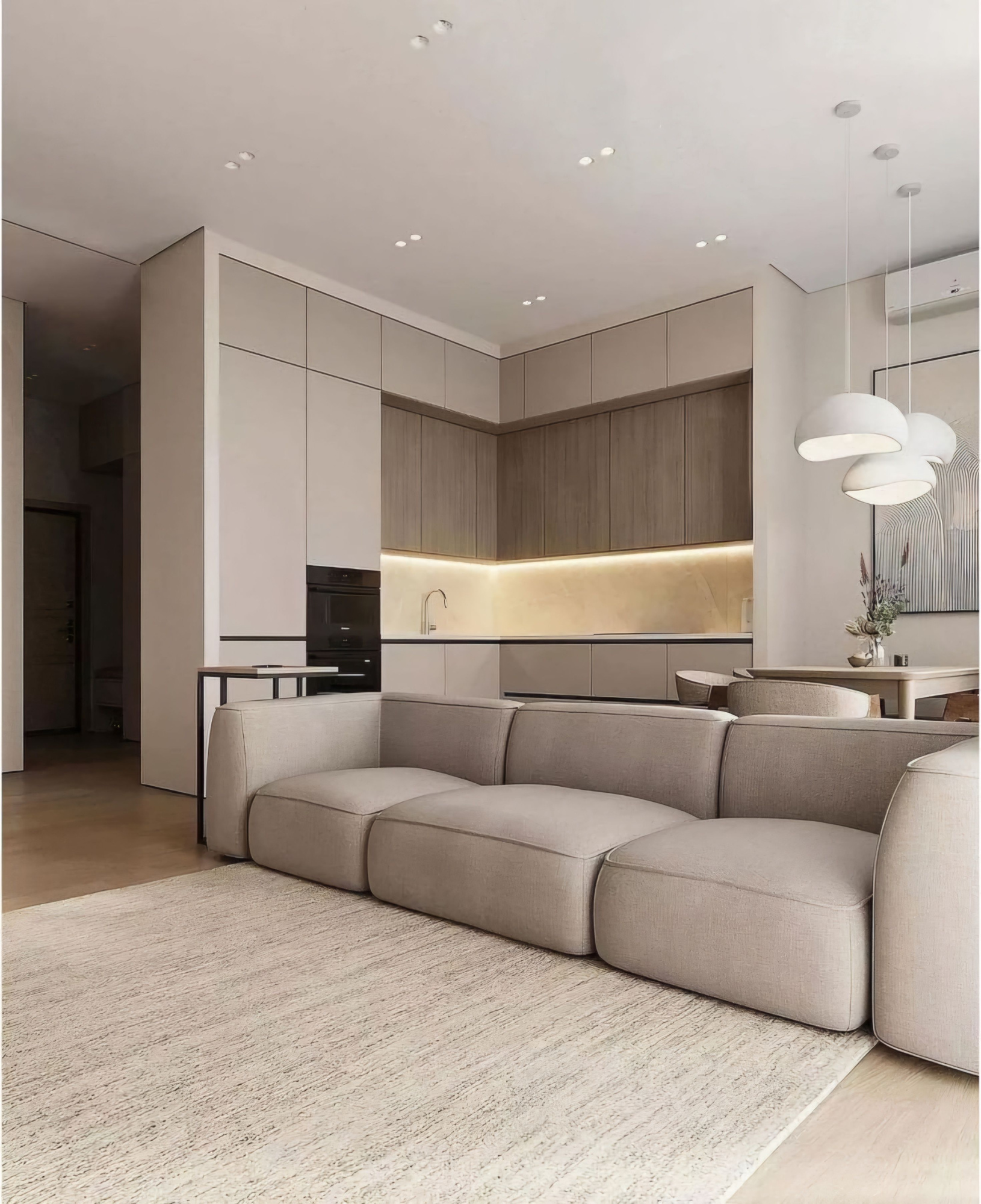 Диван DUO модули GCCCG серо-бежевый