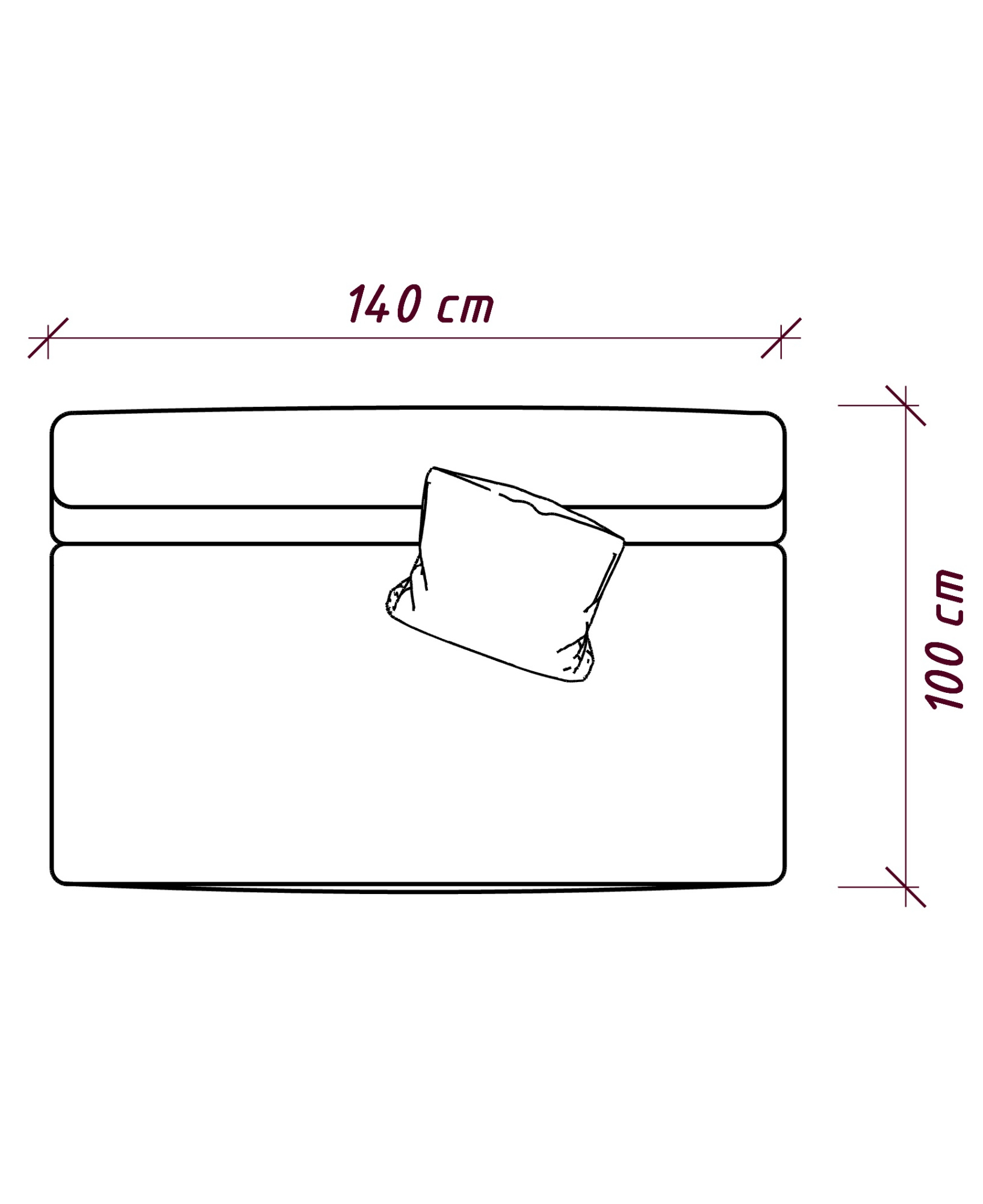 MEBELIONER Диван DUO модуль E.140/100