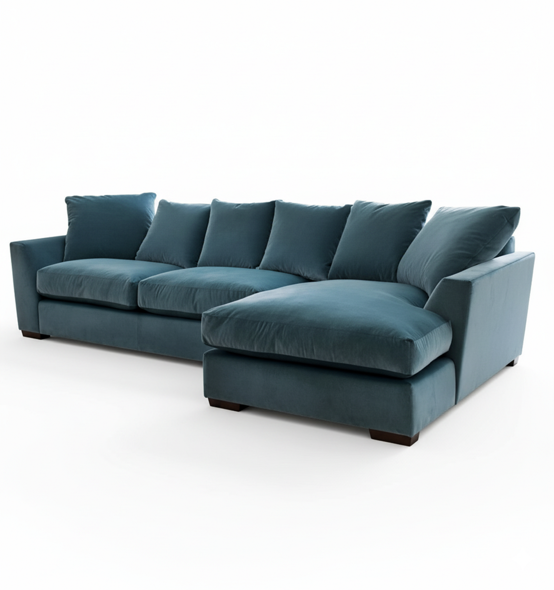 Диван CRISTAL SOFT  292х160х82 бирюзовый