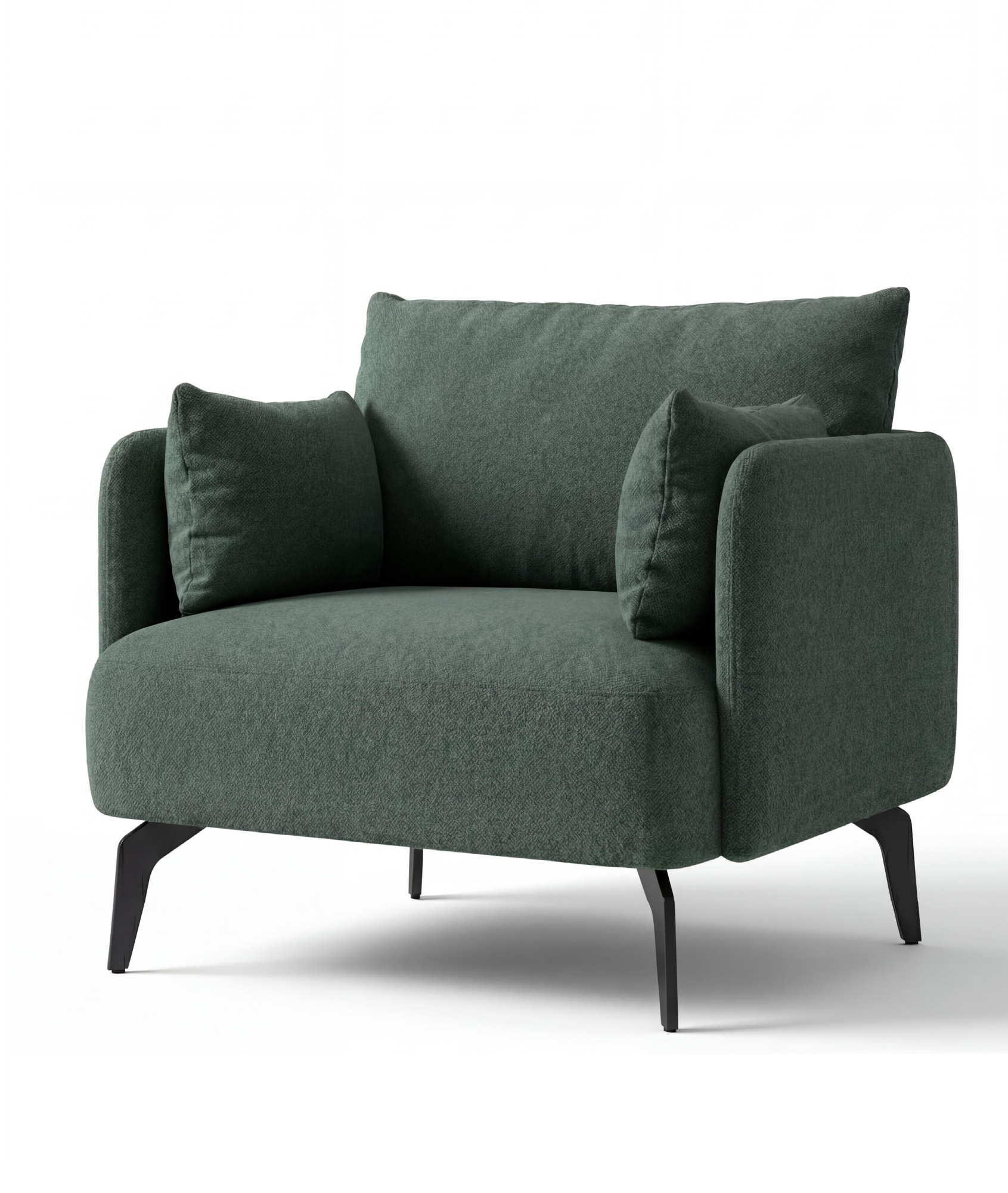 MEBELIONER Кресло BONI Lite, 70х68х78 см зеленый букле