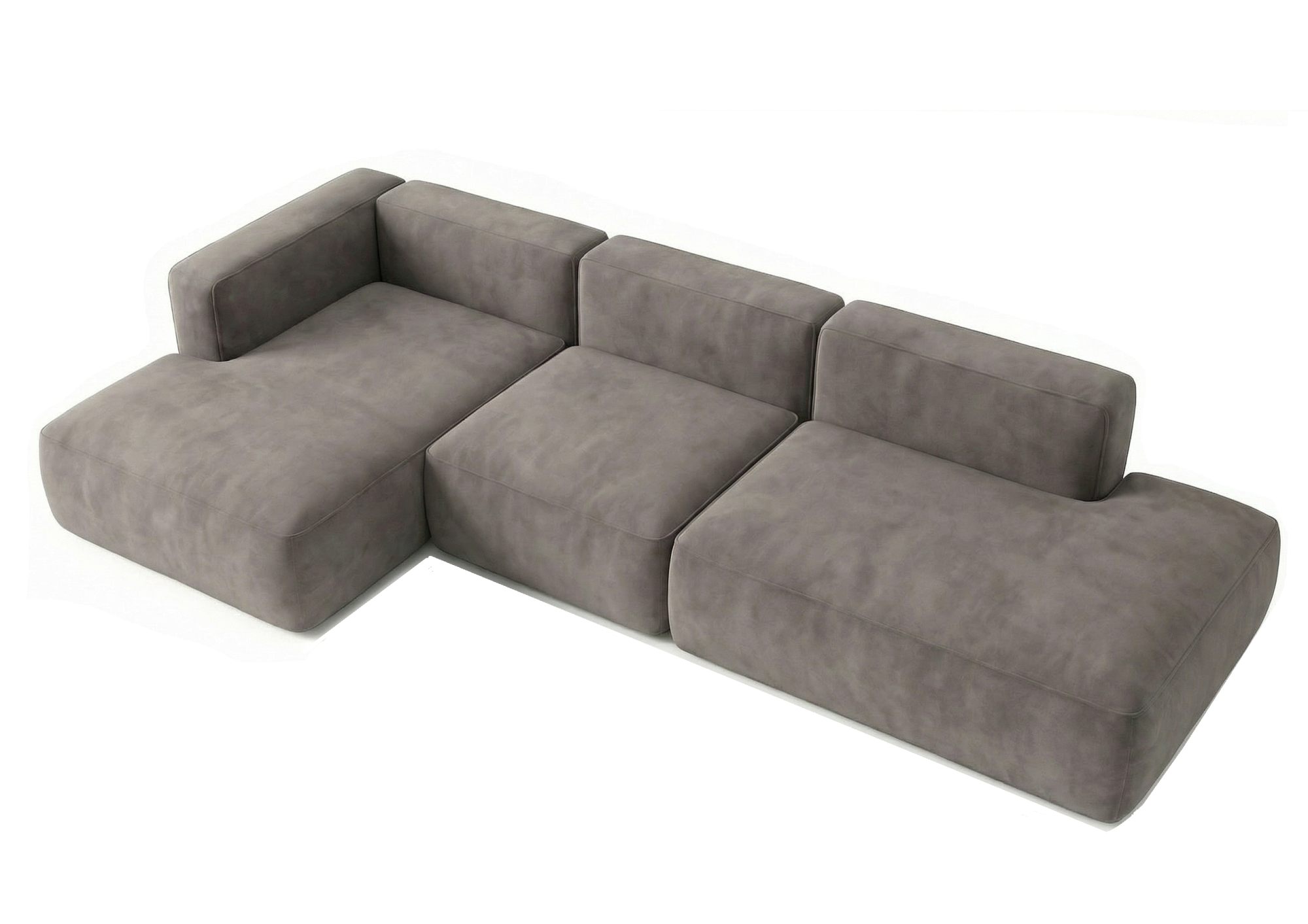 MEBELIONER Диван TREND размер L 368x168x72 см