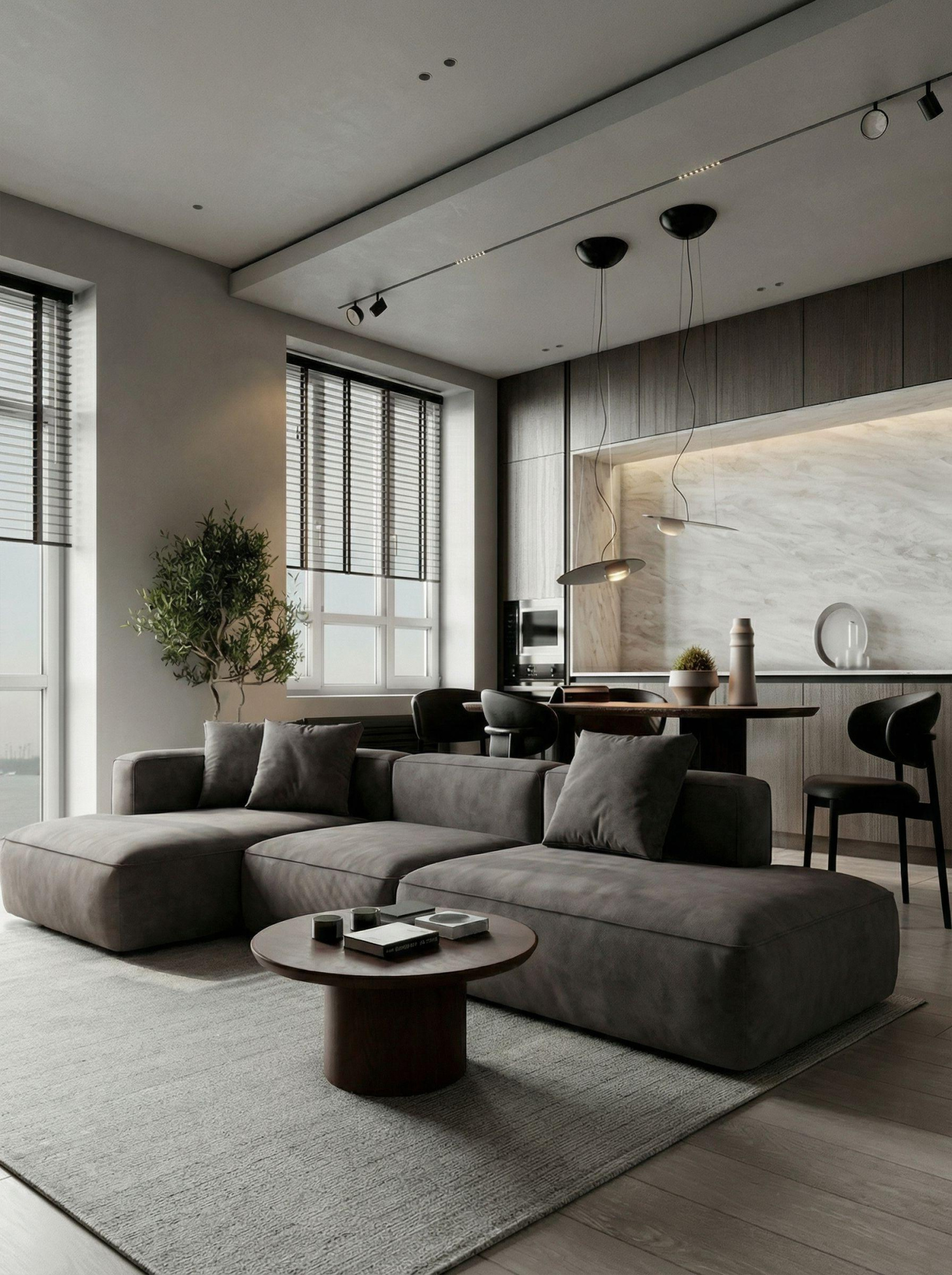 MEBELIONER Диван TREND размер L 368x168x72 см