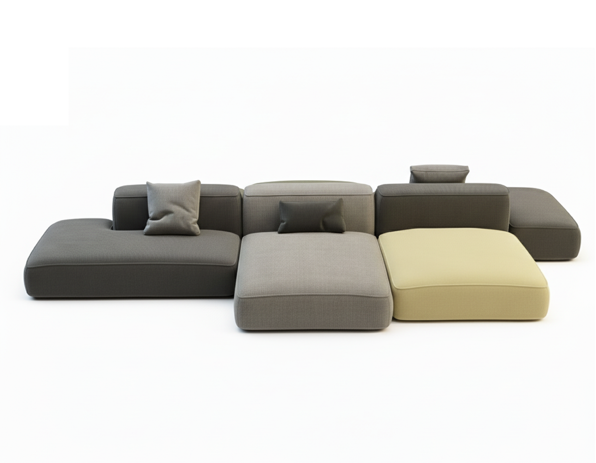 MEBELIONER Диван DUO модули AAVVNN размер 375х210х72