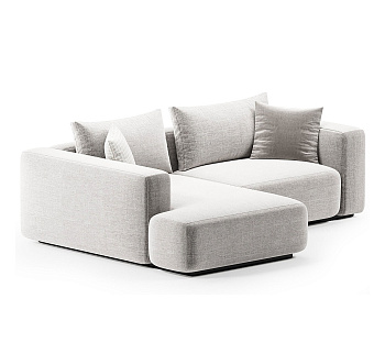 Диван JET 224 R серо-бежевый