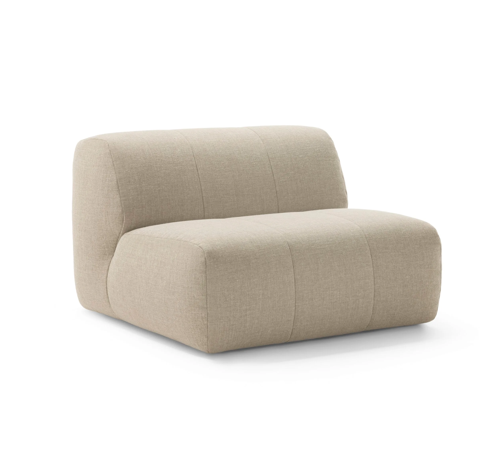 Диван MOSS модули CNC размер 206х206х72 бежевого цвета