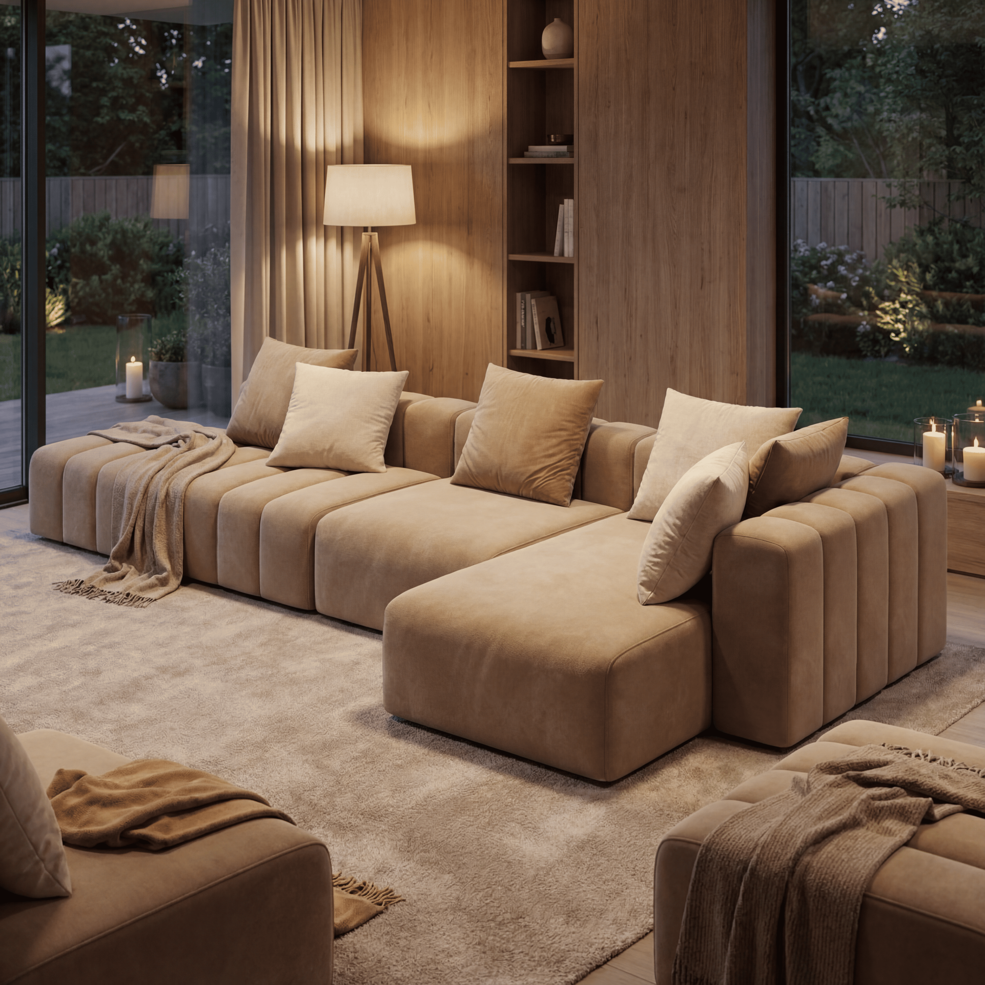 MEBELIONER Модульный диван NOVA размер L 353х150х74