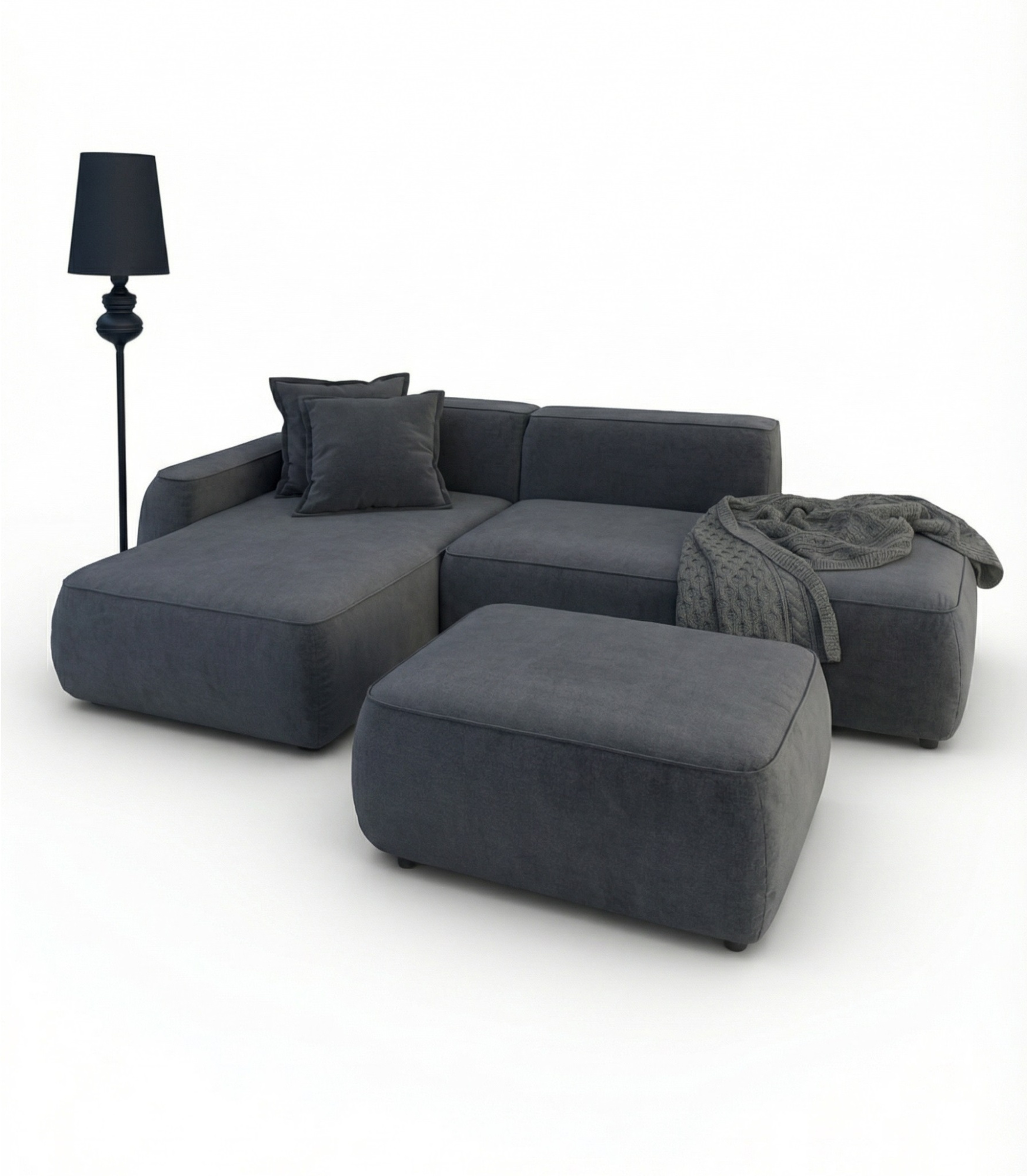 MEBELIONER Диван DUO модули GDBN размер 265х150х72