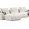 Диван Balance с пуфом 312х98х80 бежевого цвета