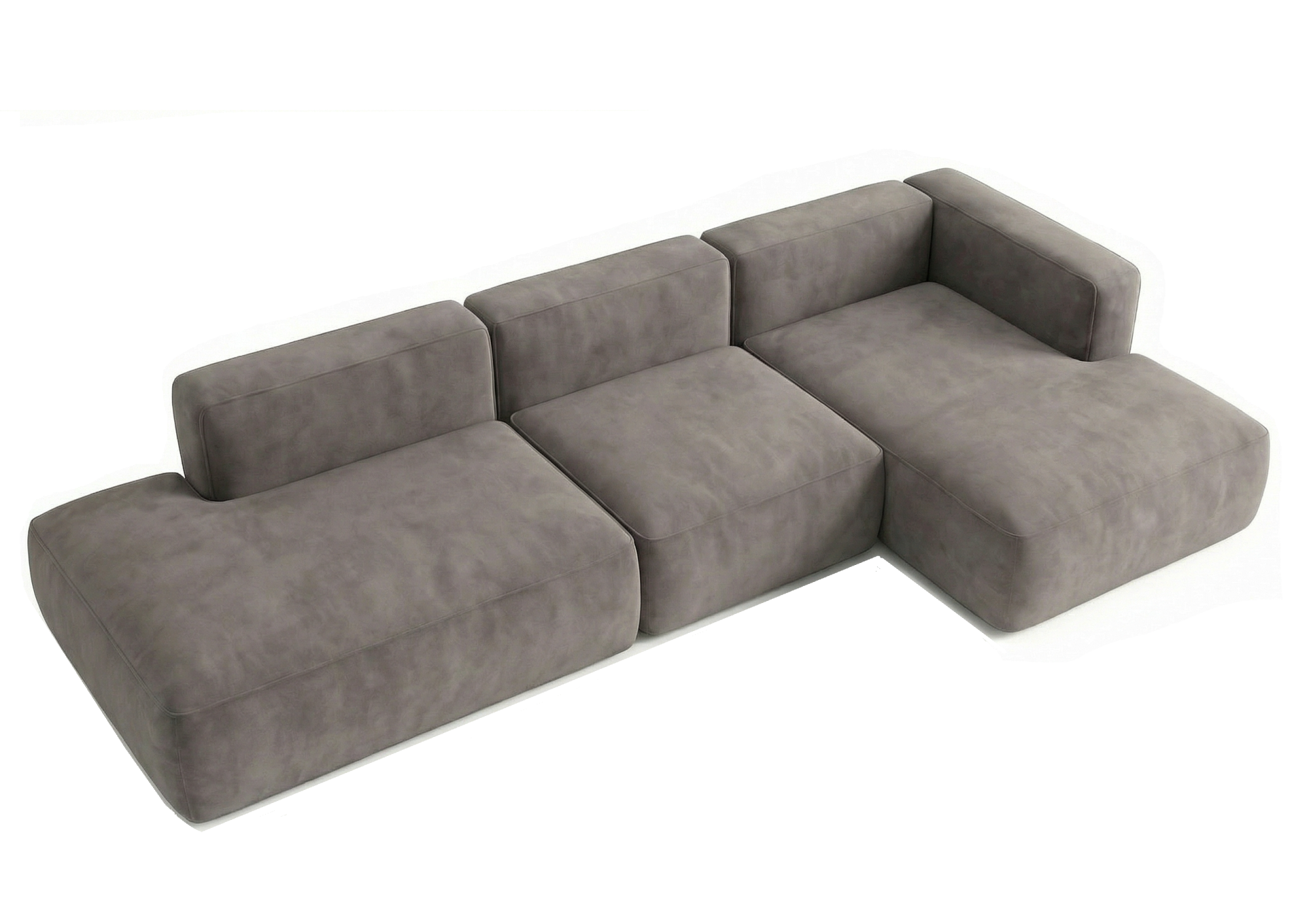 MEBELIONER Диван TREND размер L 368x168x72 см