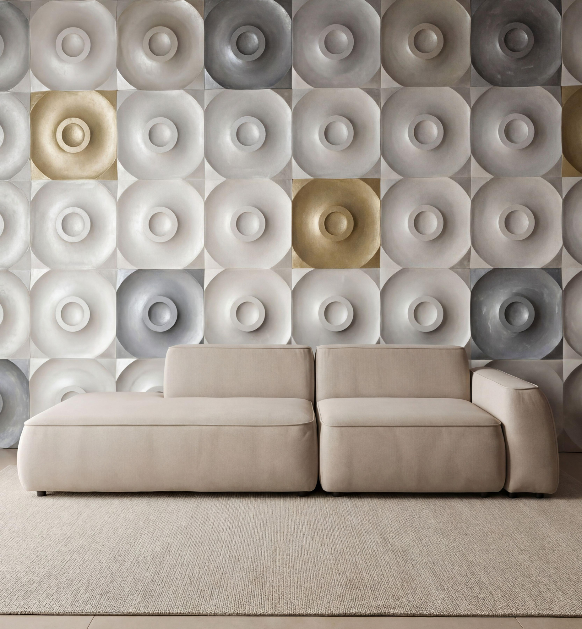 MEBELIONER Диван DUO модули ACG размер 265х90х72