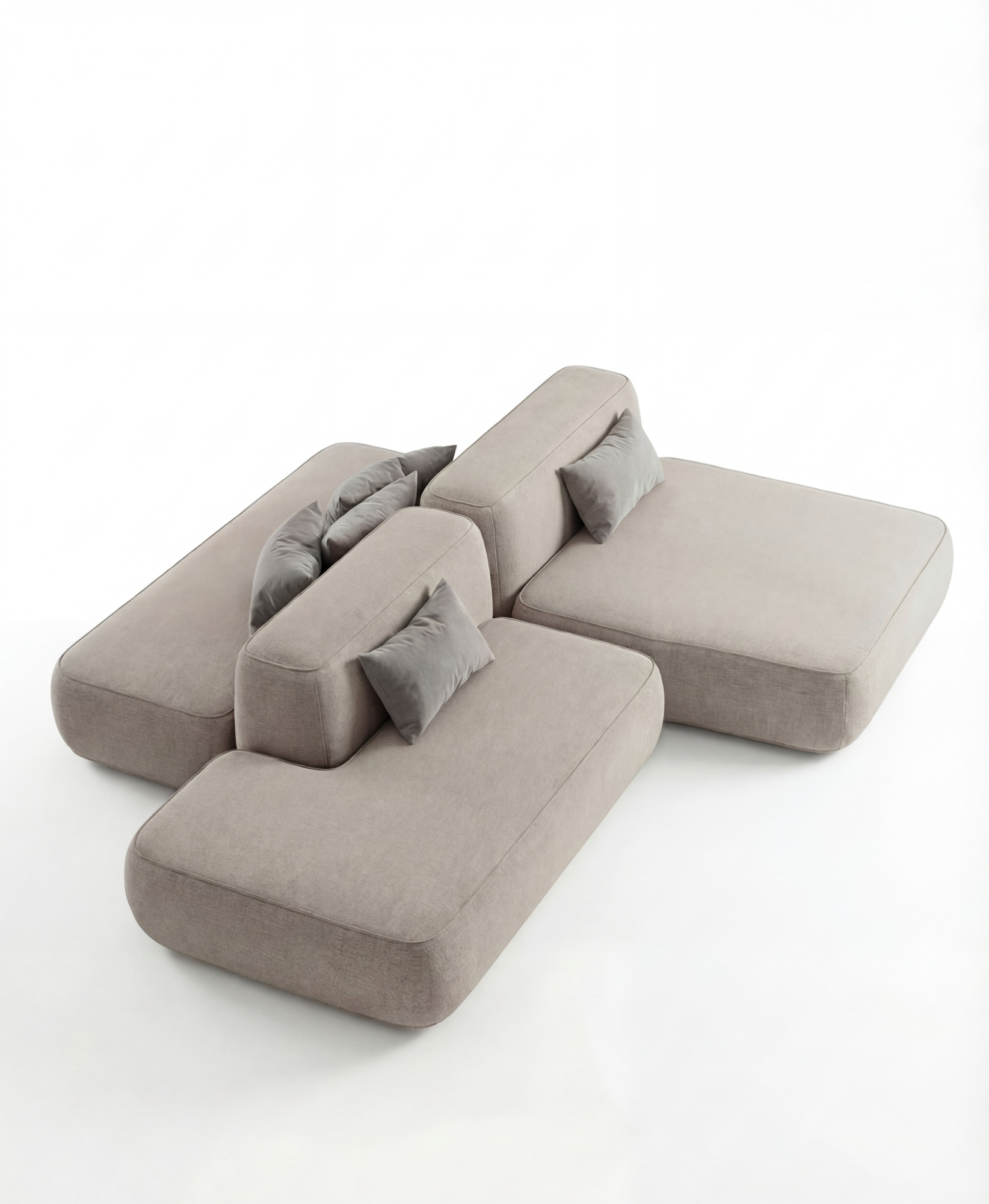 MEBELIONER Диван DUO модули DQAN размер 242х210х72