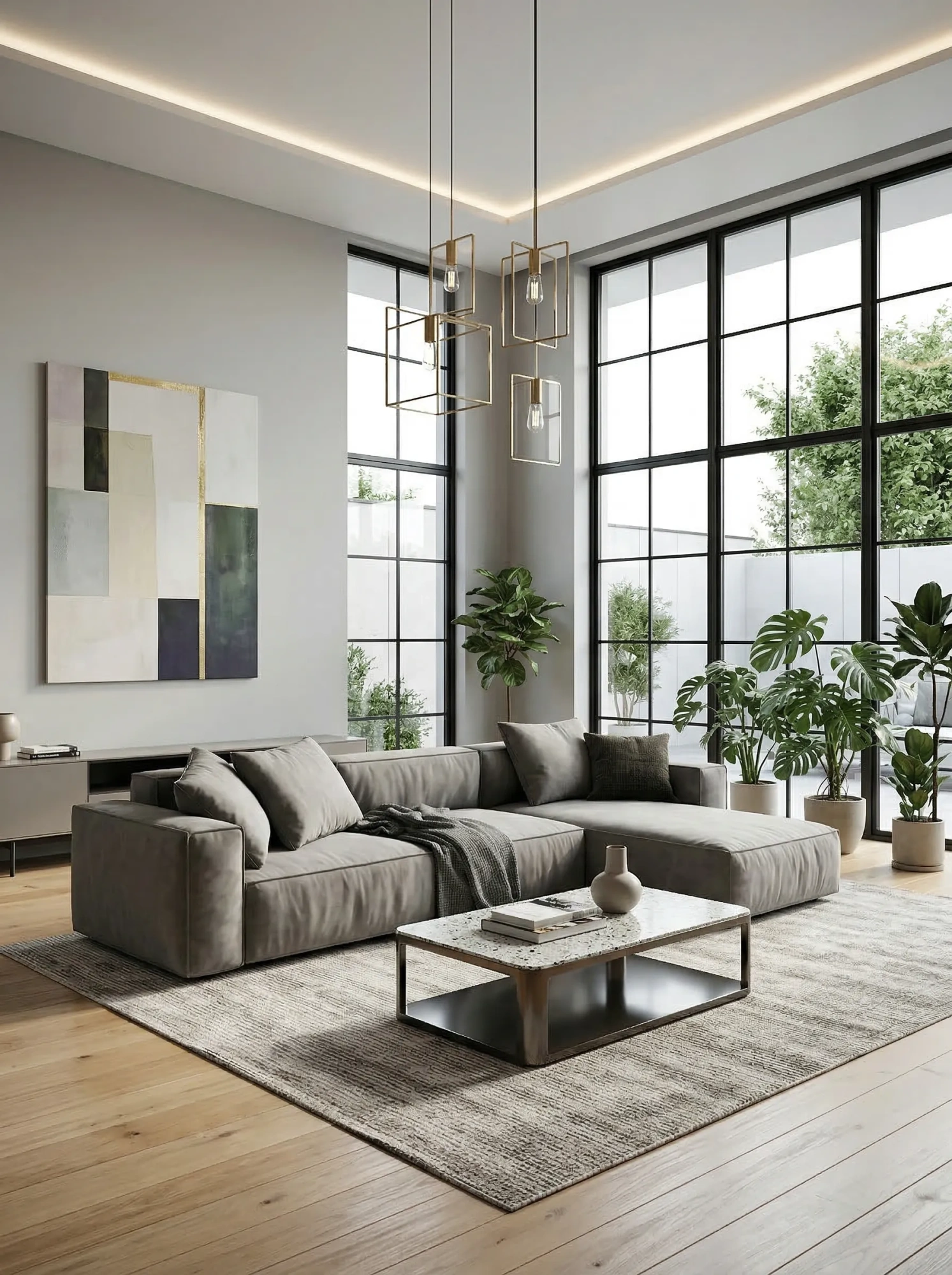 MEBELIONER Диван TREND L6 размер 270х162х76