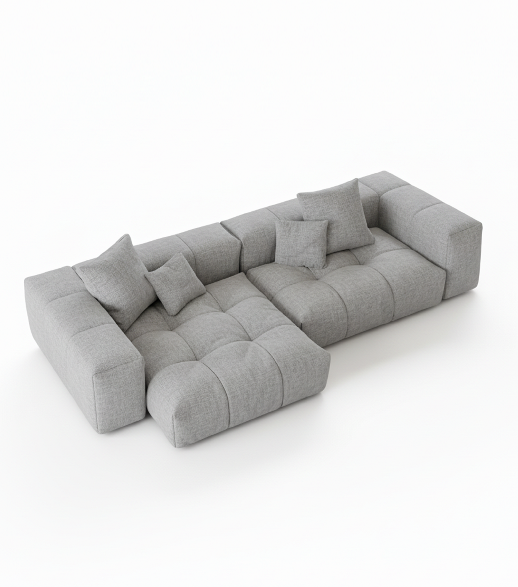 MEBELIONER Модульный диван SAGA CLOUD R8 размер 304х156х68