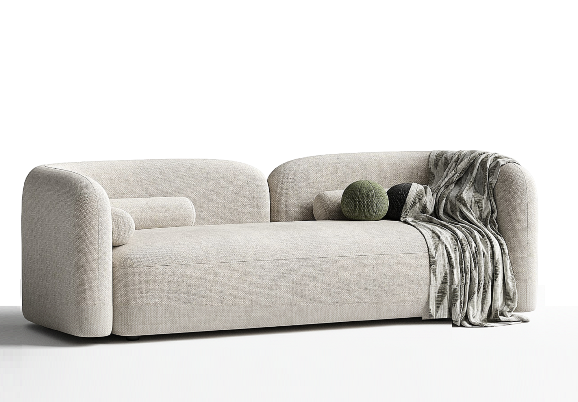 MEBELIONER Диван STONE размер 200х82х80 см