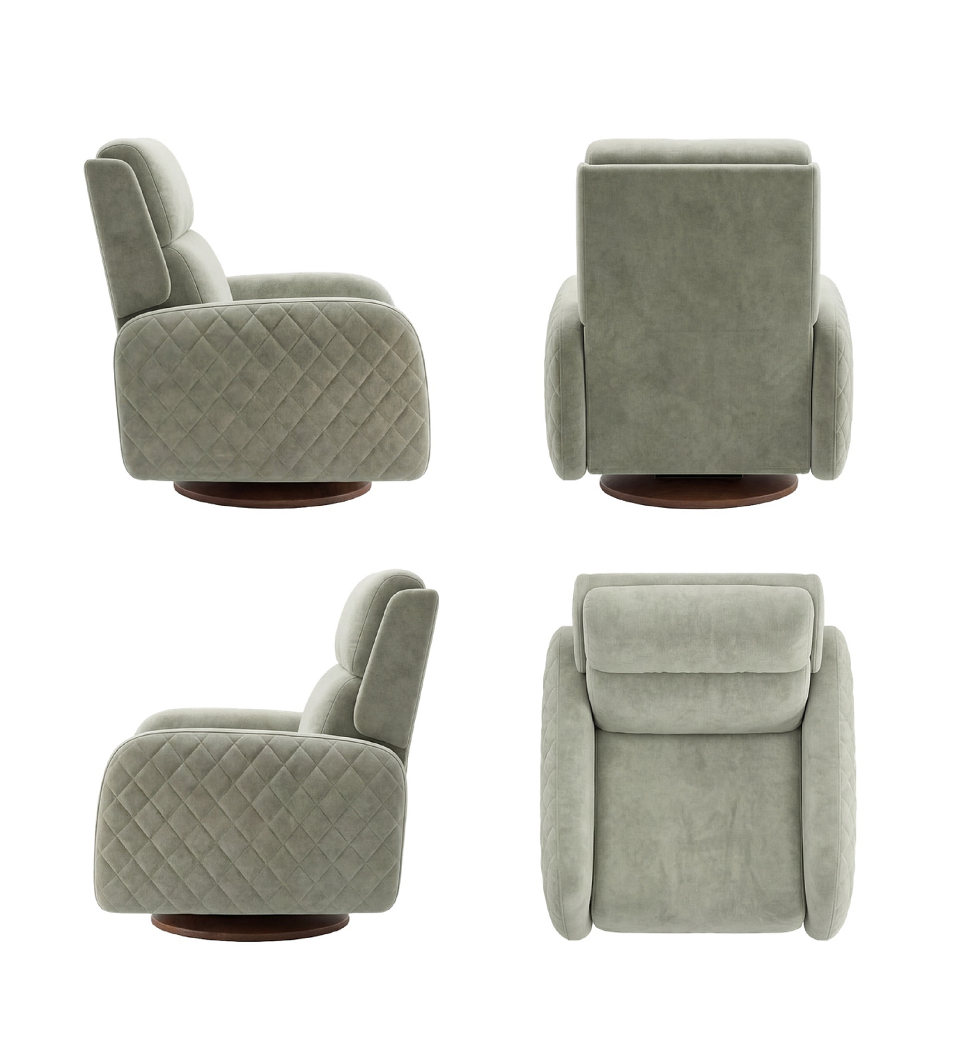 Кресло NOBILI размер 98х102х120 с механическим реклайнером