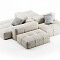 MEBELIONER Модульный диван SAGA CLOUD U4 размер 294х294х68