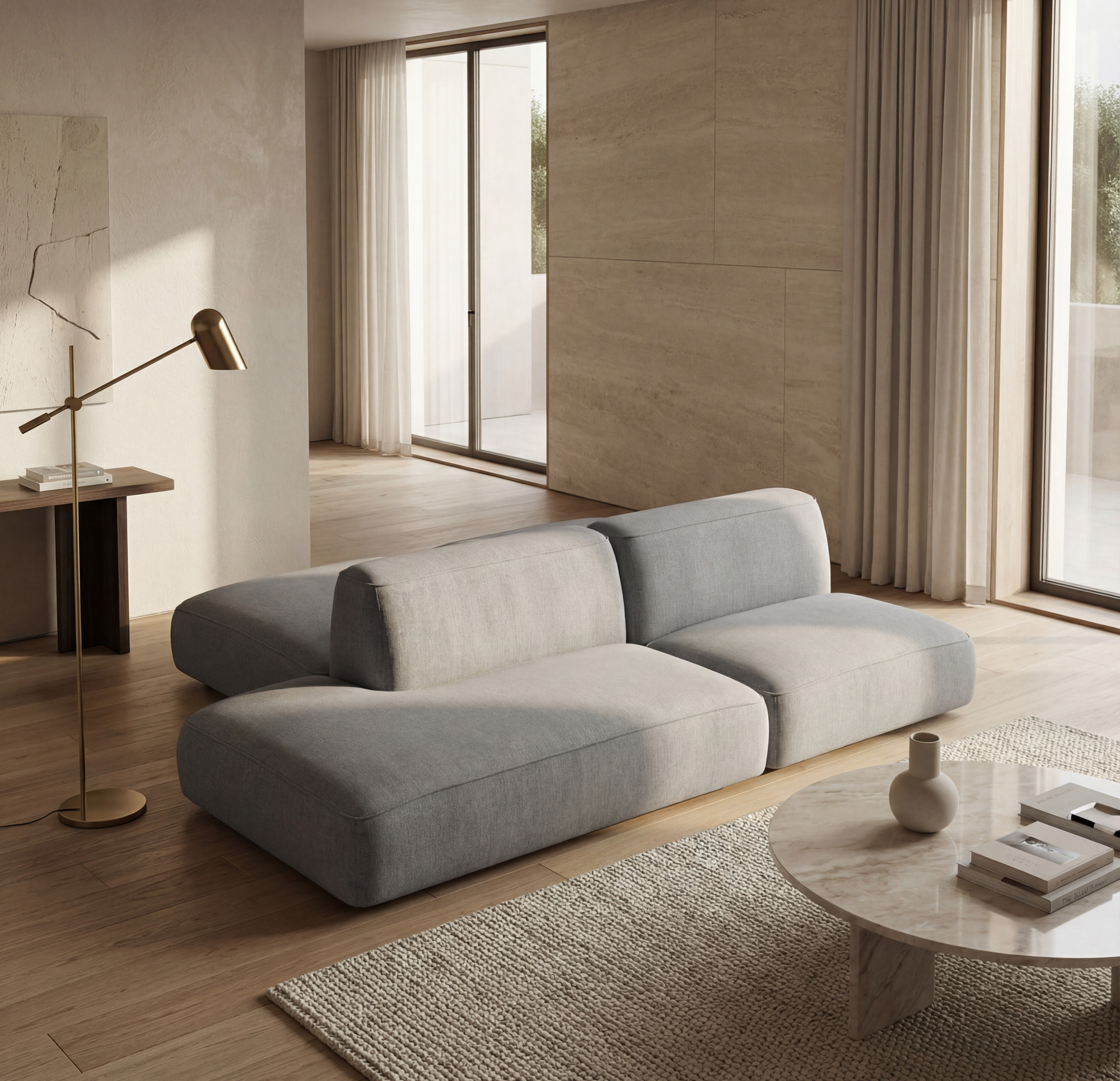 MEBELIONER Диван DUO модули ACNN размер 240х172х72