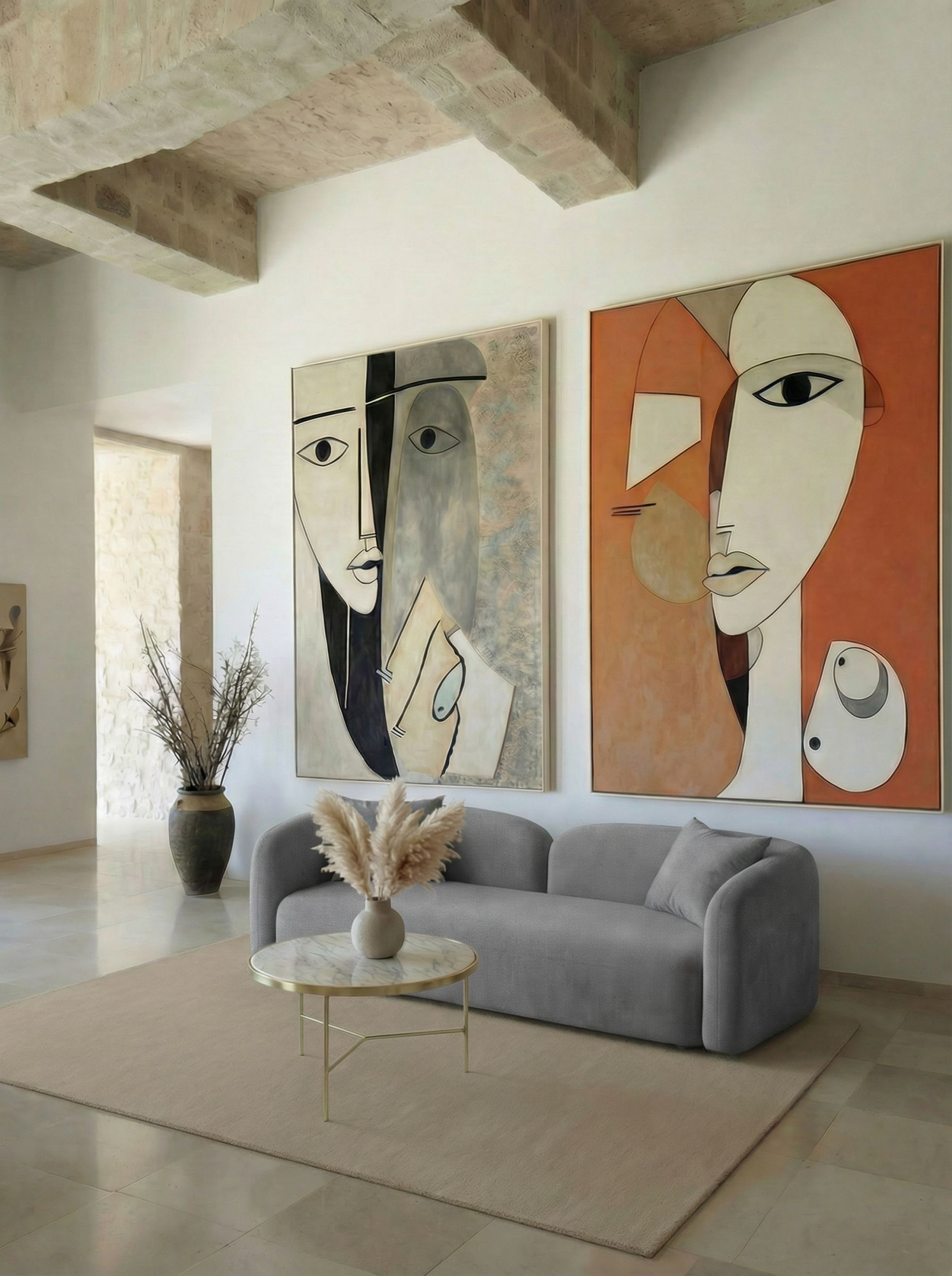 MEBELIONER Диван STONE размер 200х82х80 см