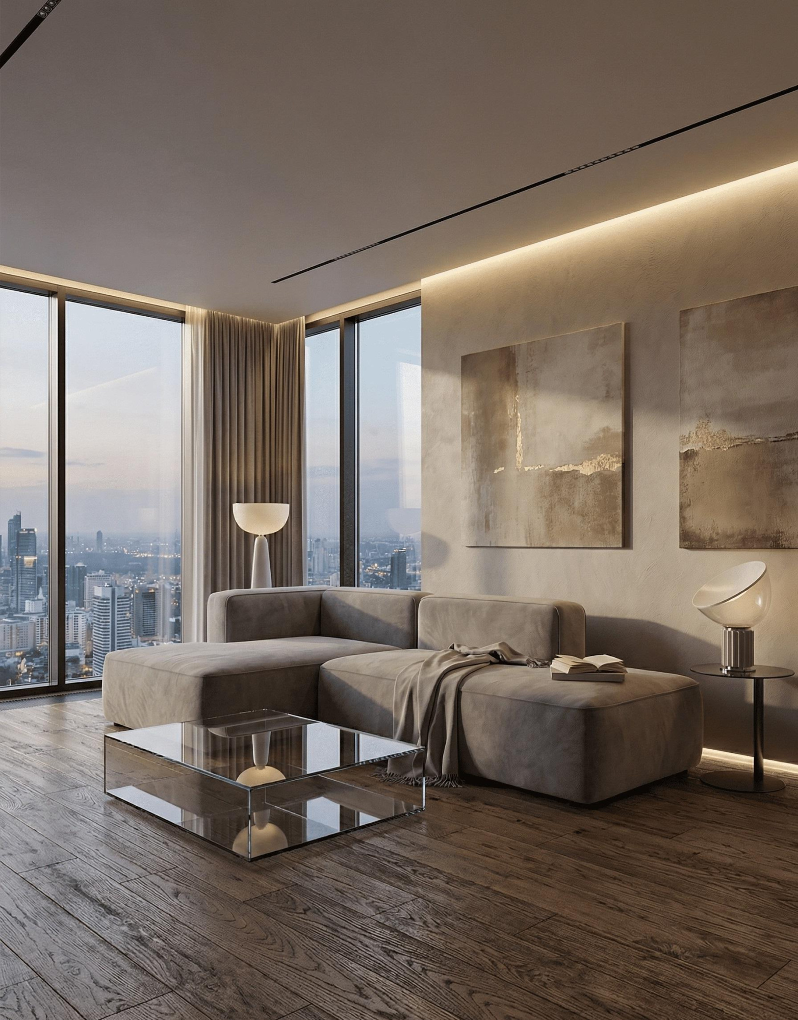 MEBELIONER Диван ONE модули R 230 размер 230х140х76