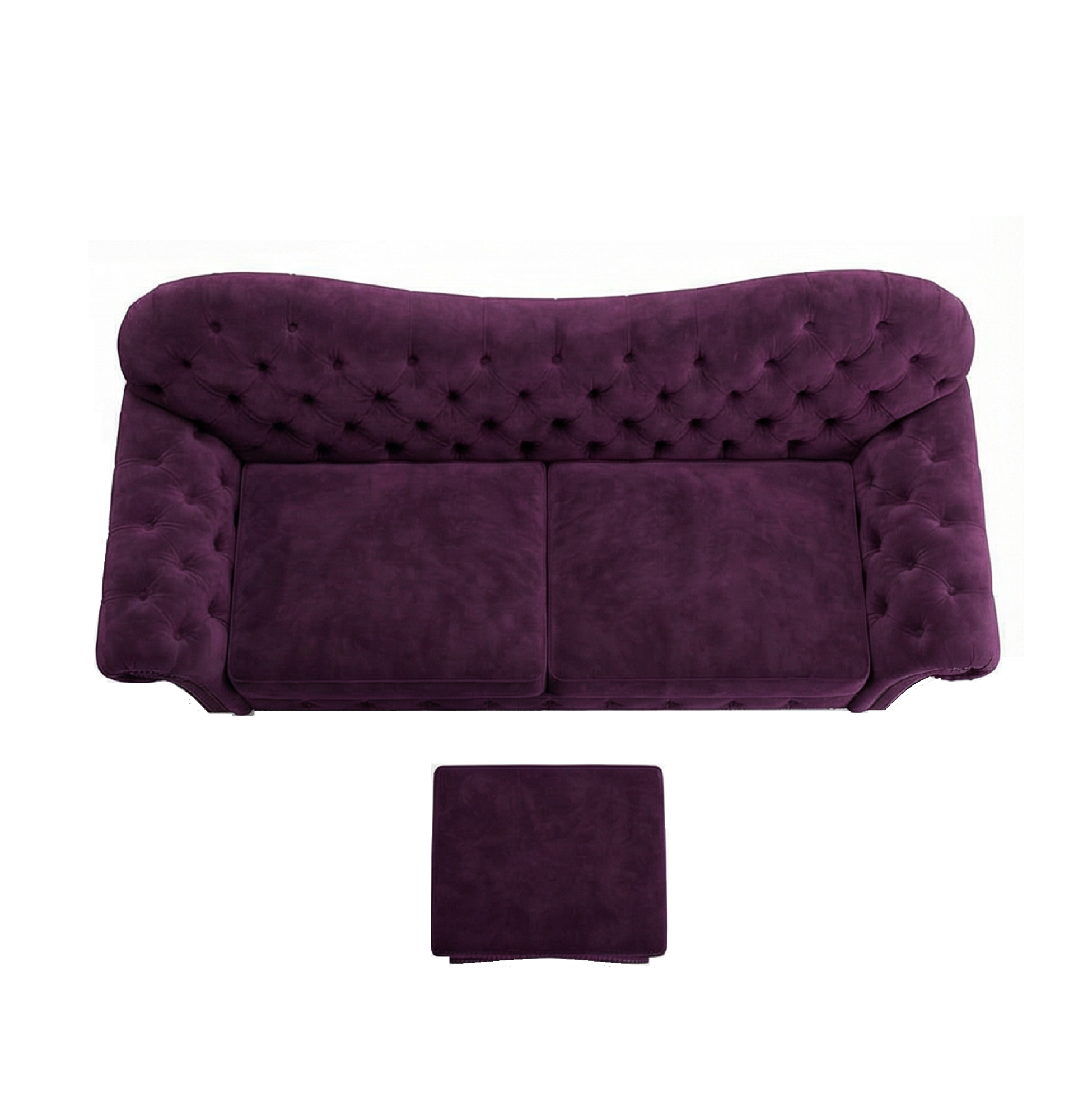 Диван HILTON размер 242х98х99 + 1 шт пуф банкетка 